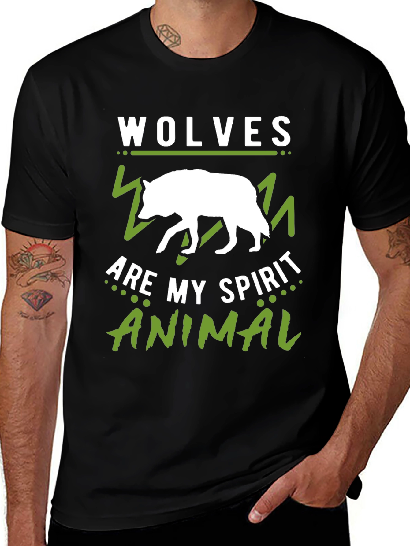 Wolves Are My Spirit Animal Graphic Tee