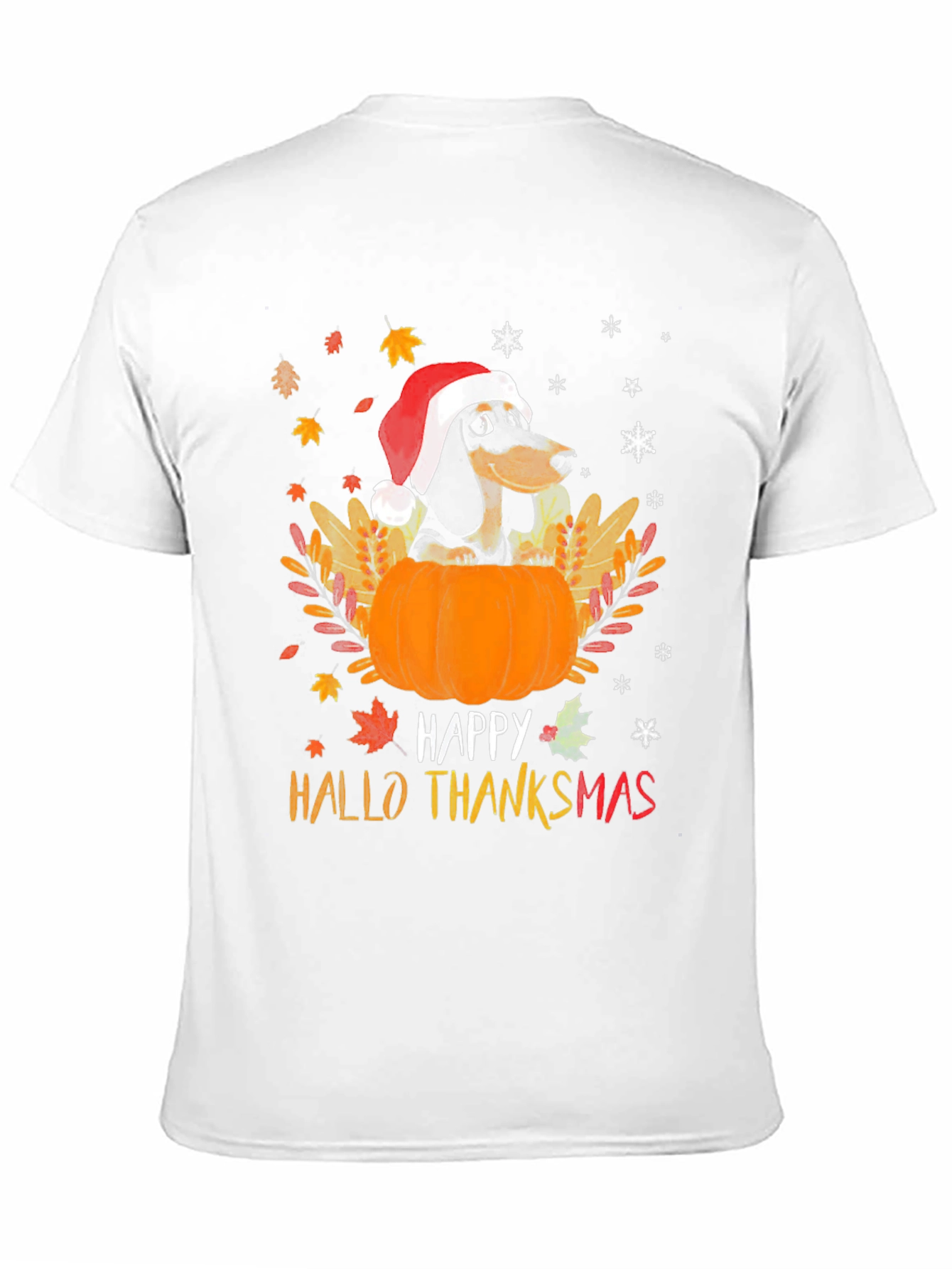 Happy Hallo Thanksmas Dachshund T-Shirt
