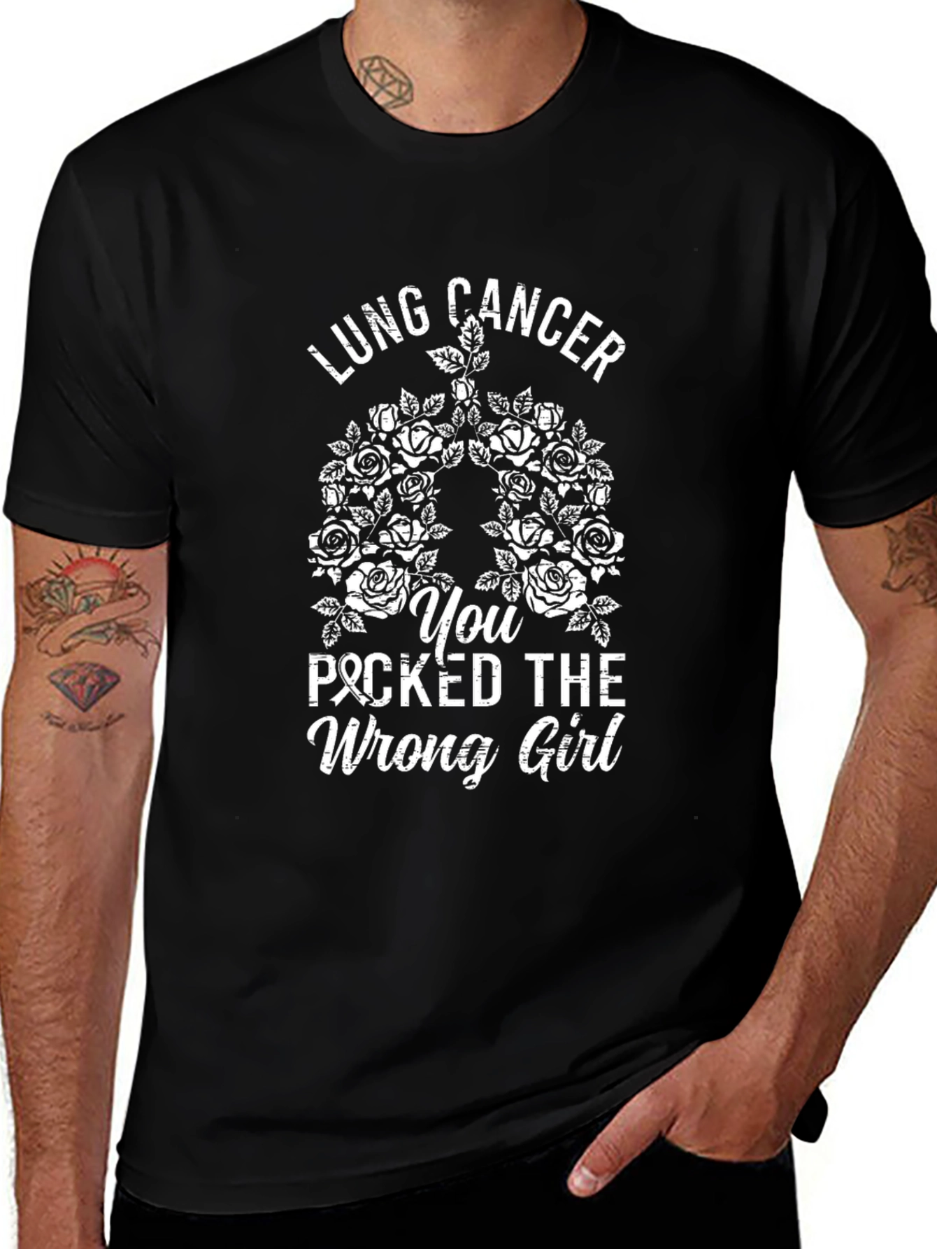 Lung Cancer Awareness T-Shirt - Wrong Girl
