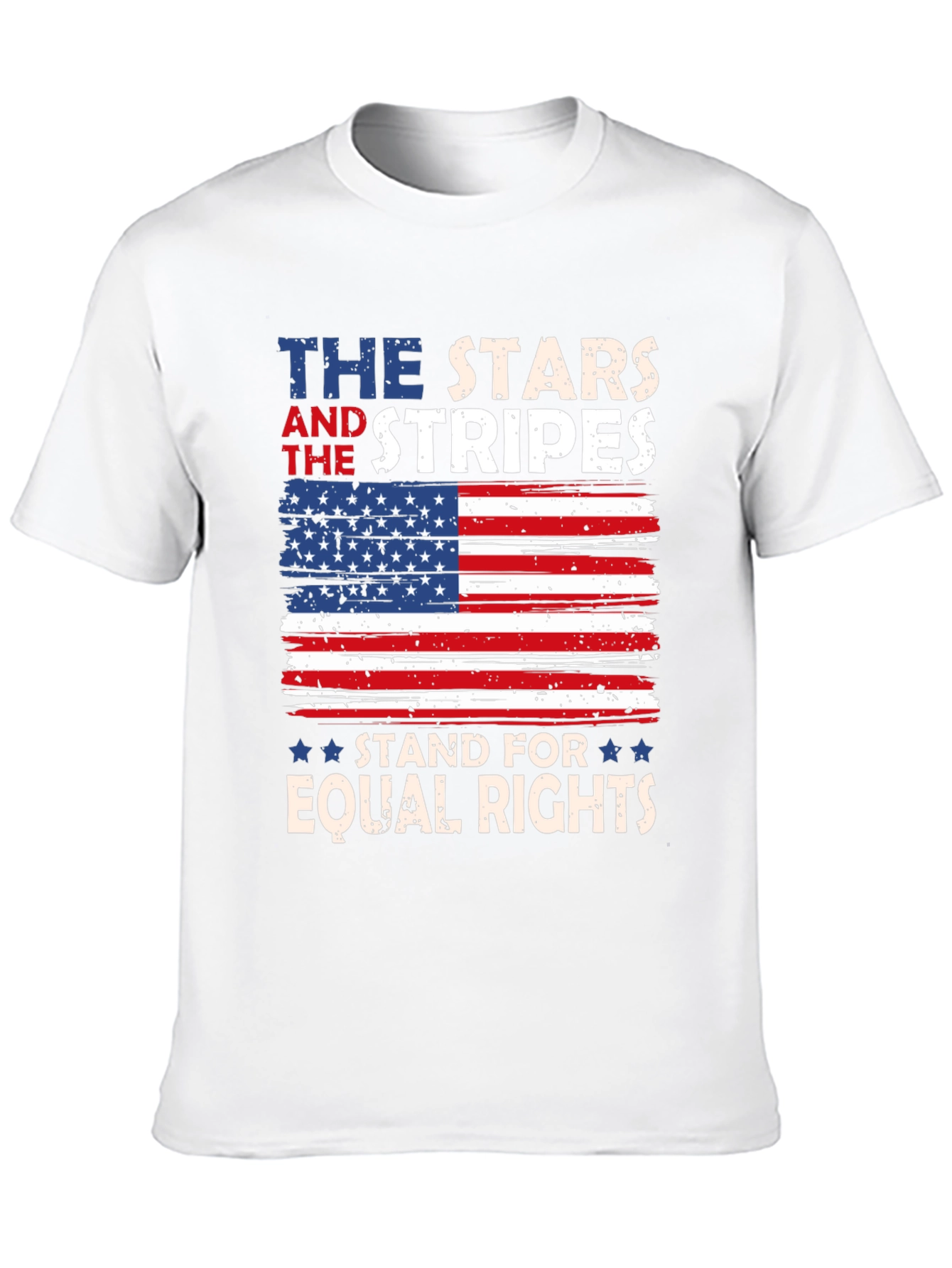 Stars and Stripes Equal Rights Patriotic Tee