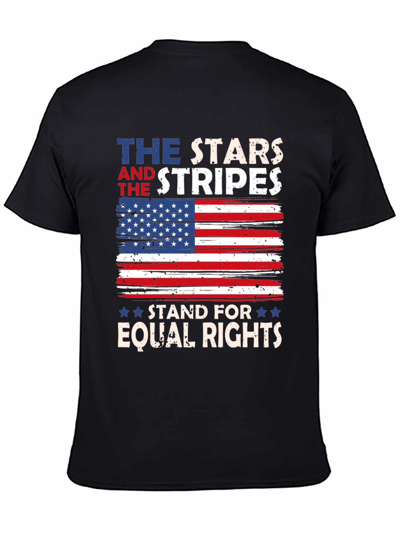 Stars and Stripes Equal Rights Patriotic Tee