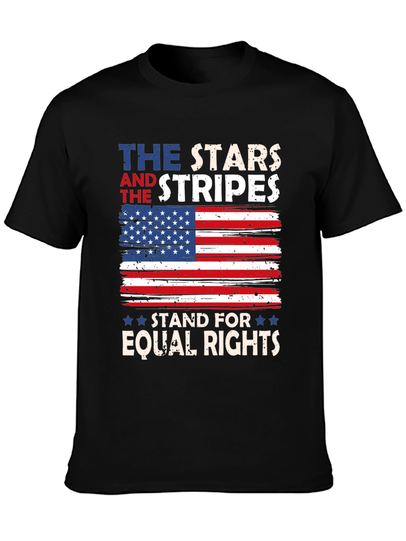 Stars and Stripes Equal Rights Patriotic Tee
