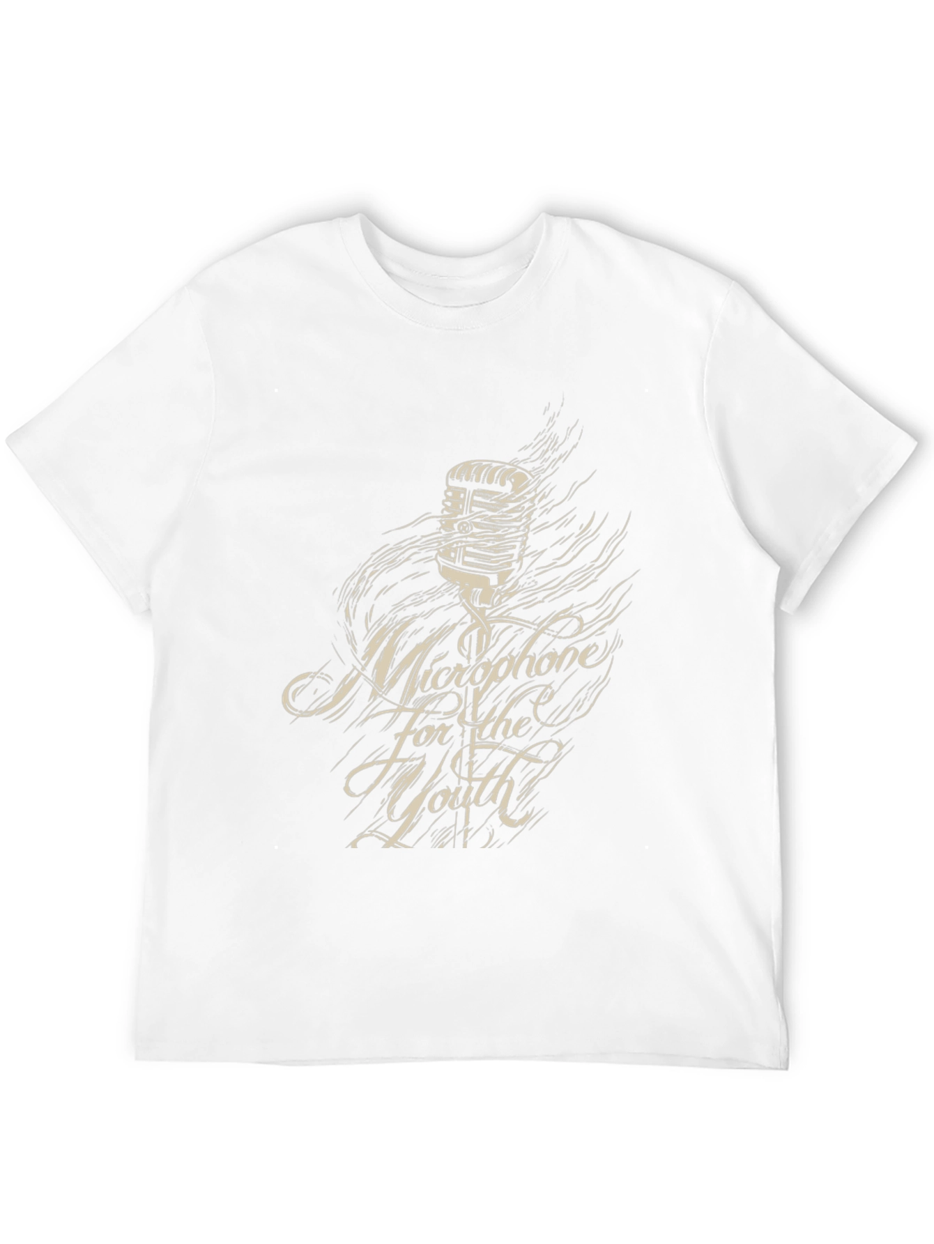Microphone for the Youth Black Graphic Tee