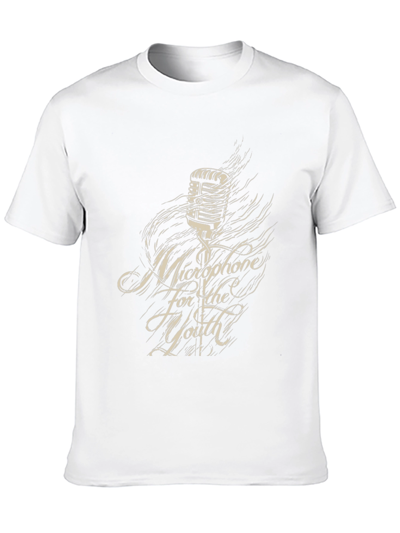 Microphone for the Youth Black Graphic Tee