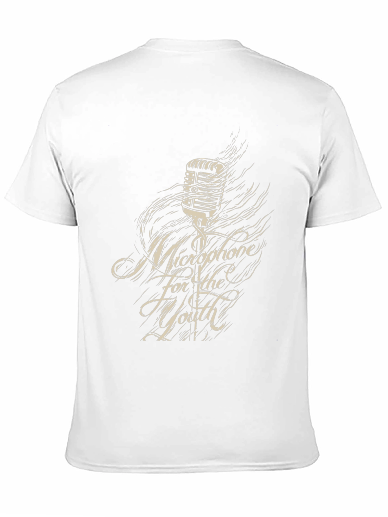 Microphone for the Youth Black Graphic Tee