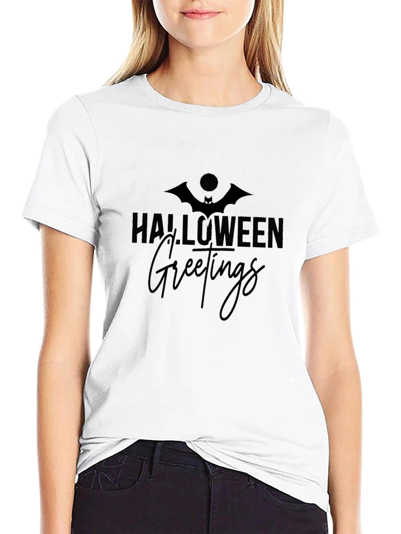 Halloween Greetings Black T-Shirt
