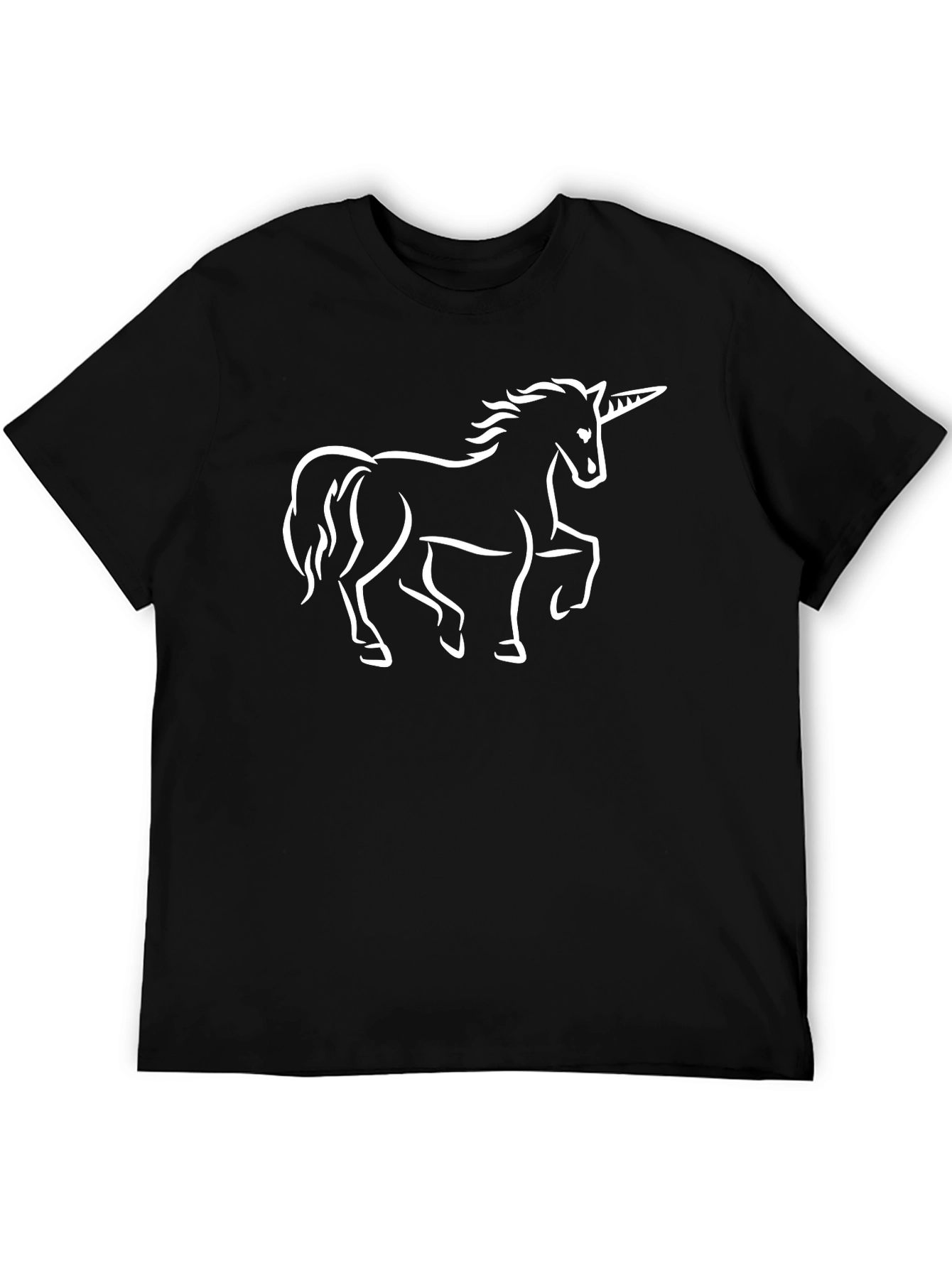 Unicorn Graphic Black T-Shirt
