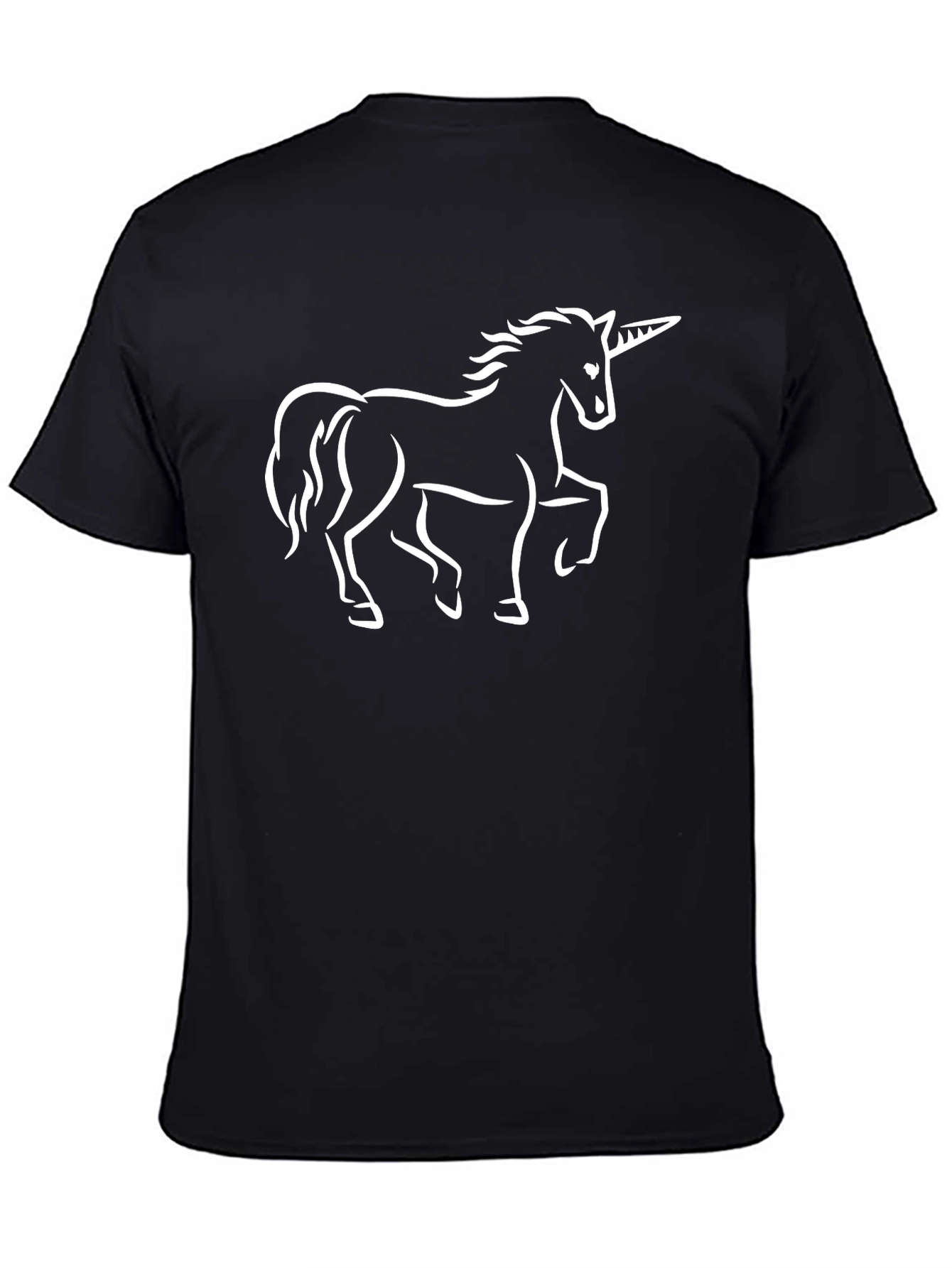 Unicorn Graphic Black T-Shirt