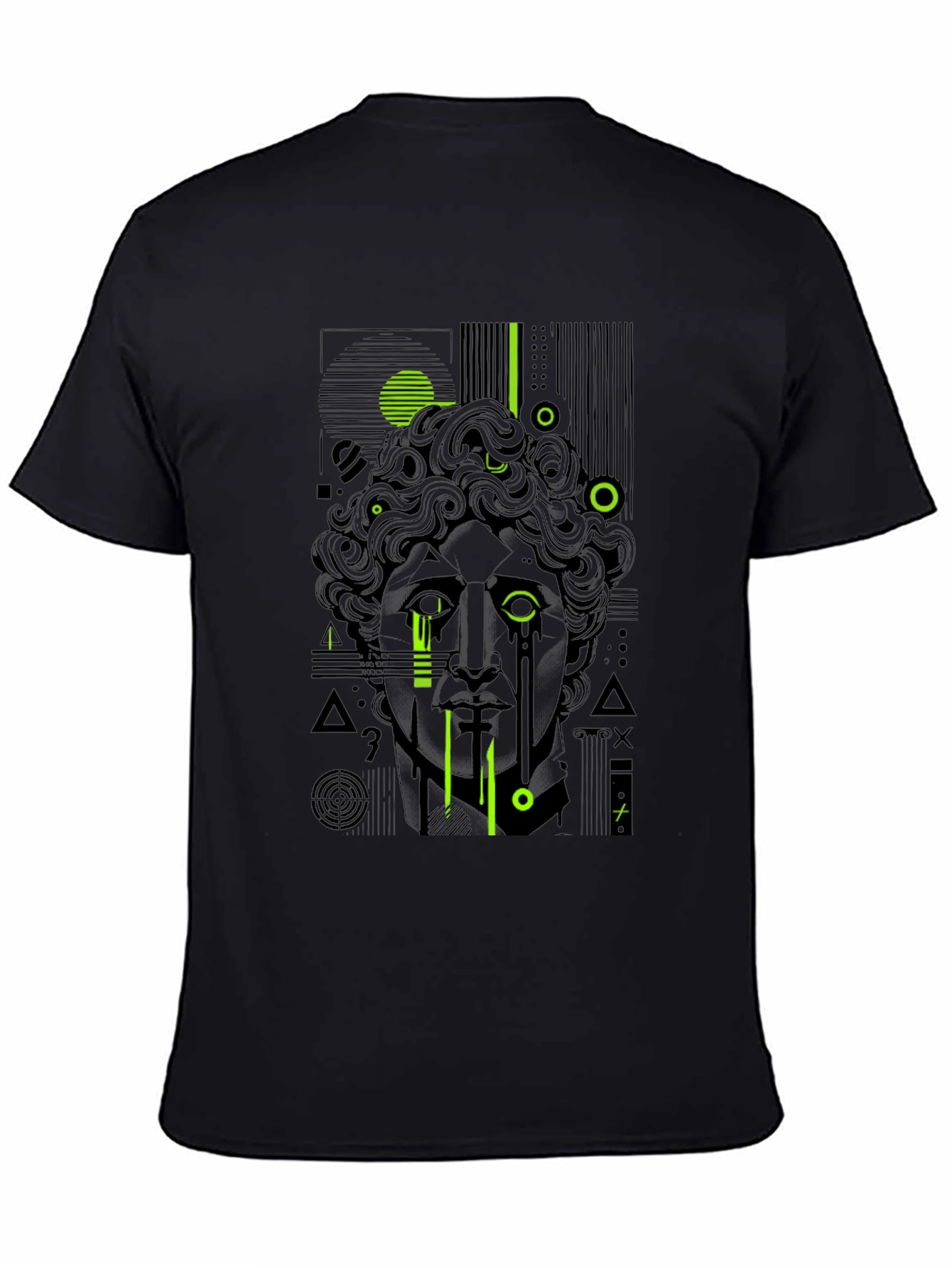 Abstract Statue Graphic T-Shirt - Modern Art Tee