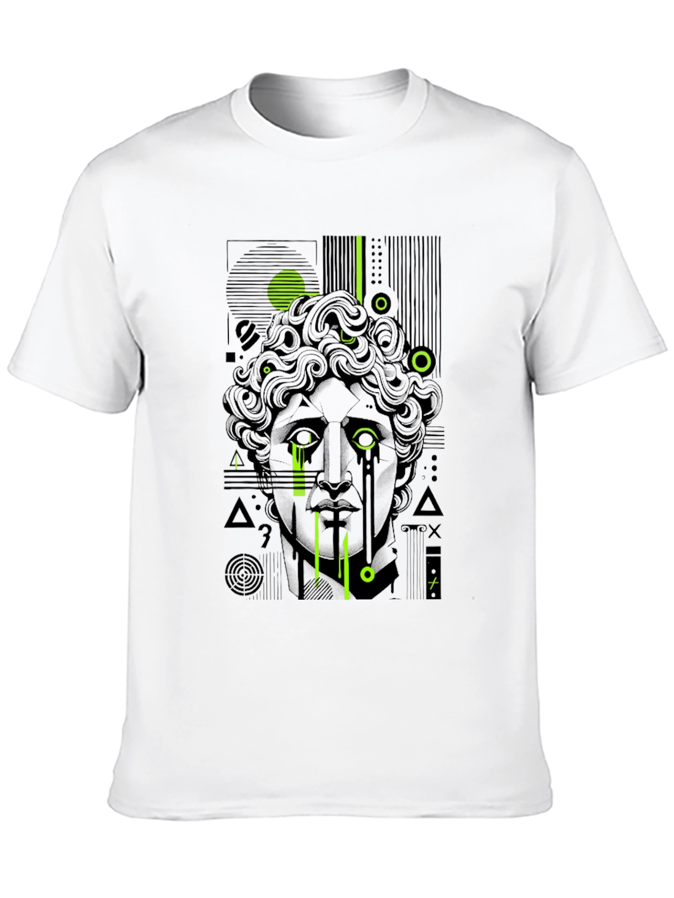 Abstract Statue Graphic T-Shirt - Modern Art Tee