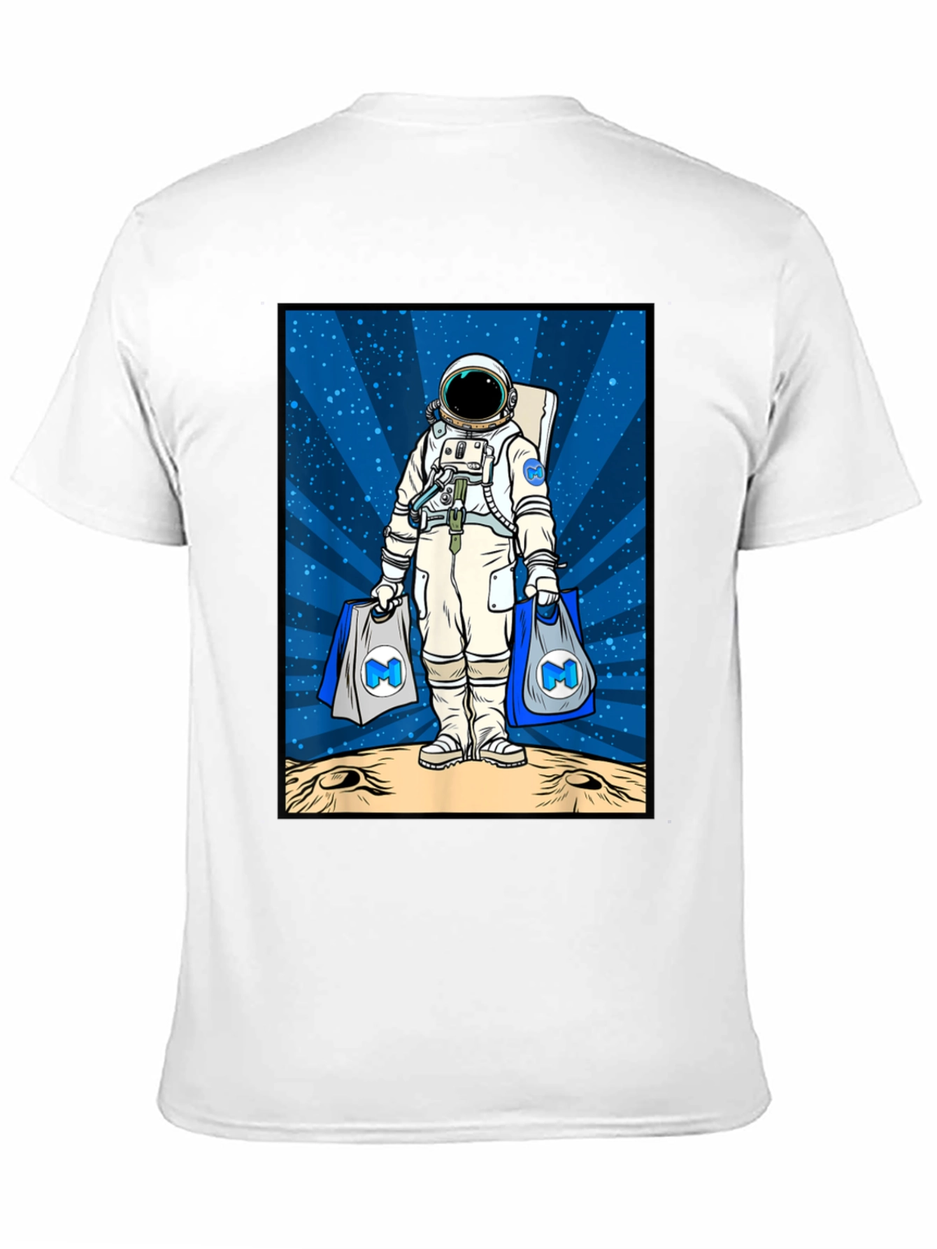 Astronaut Shopper Graphic T-Shirt