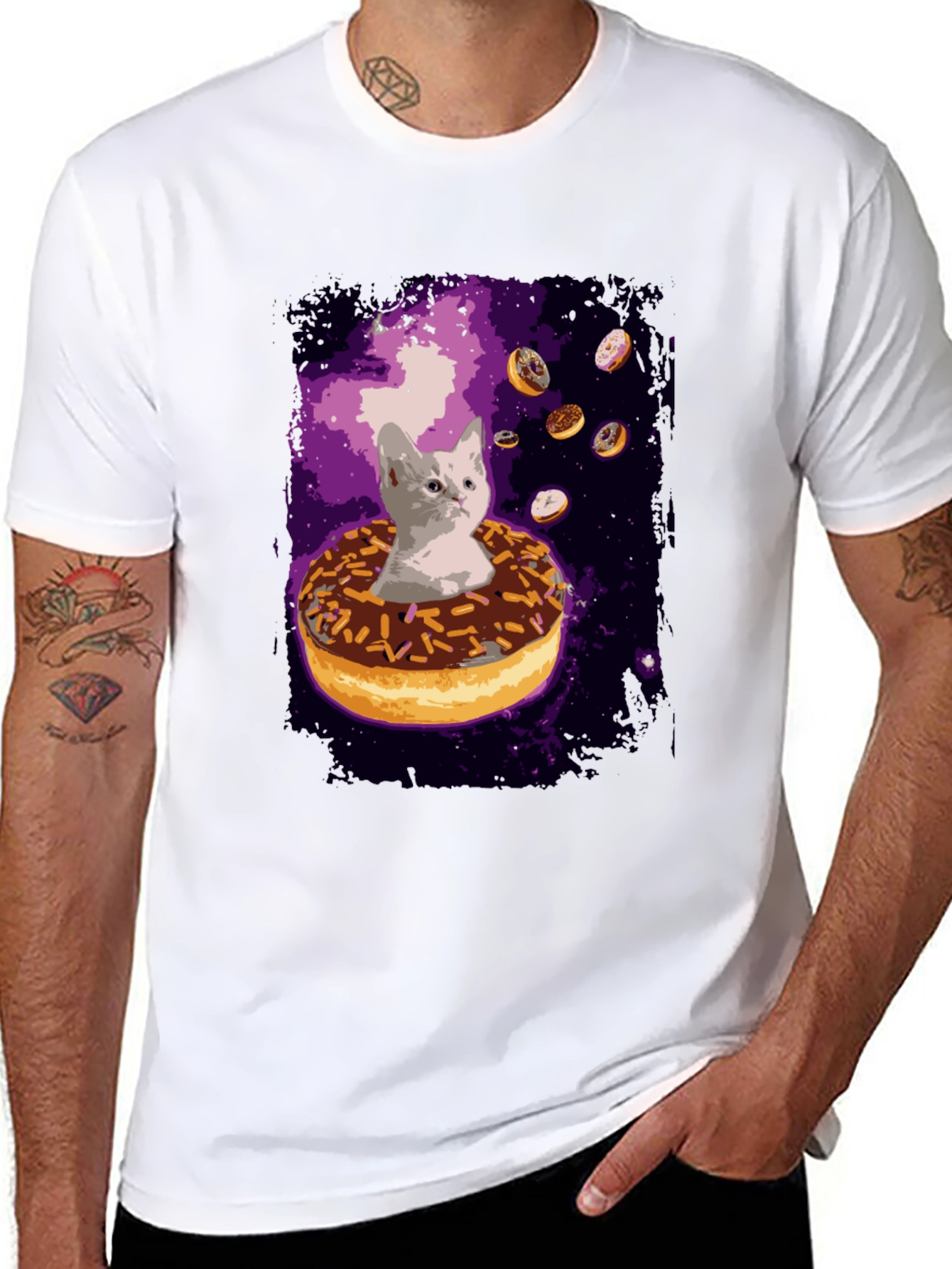 Cosmic Kitten Donut T-Shirt