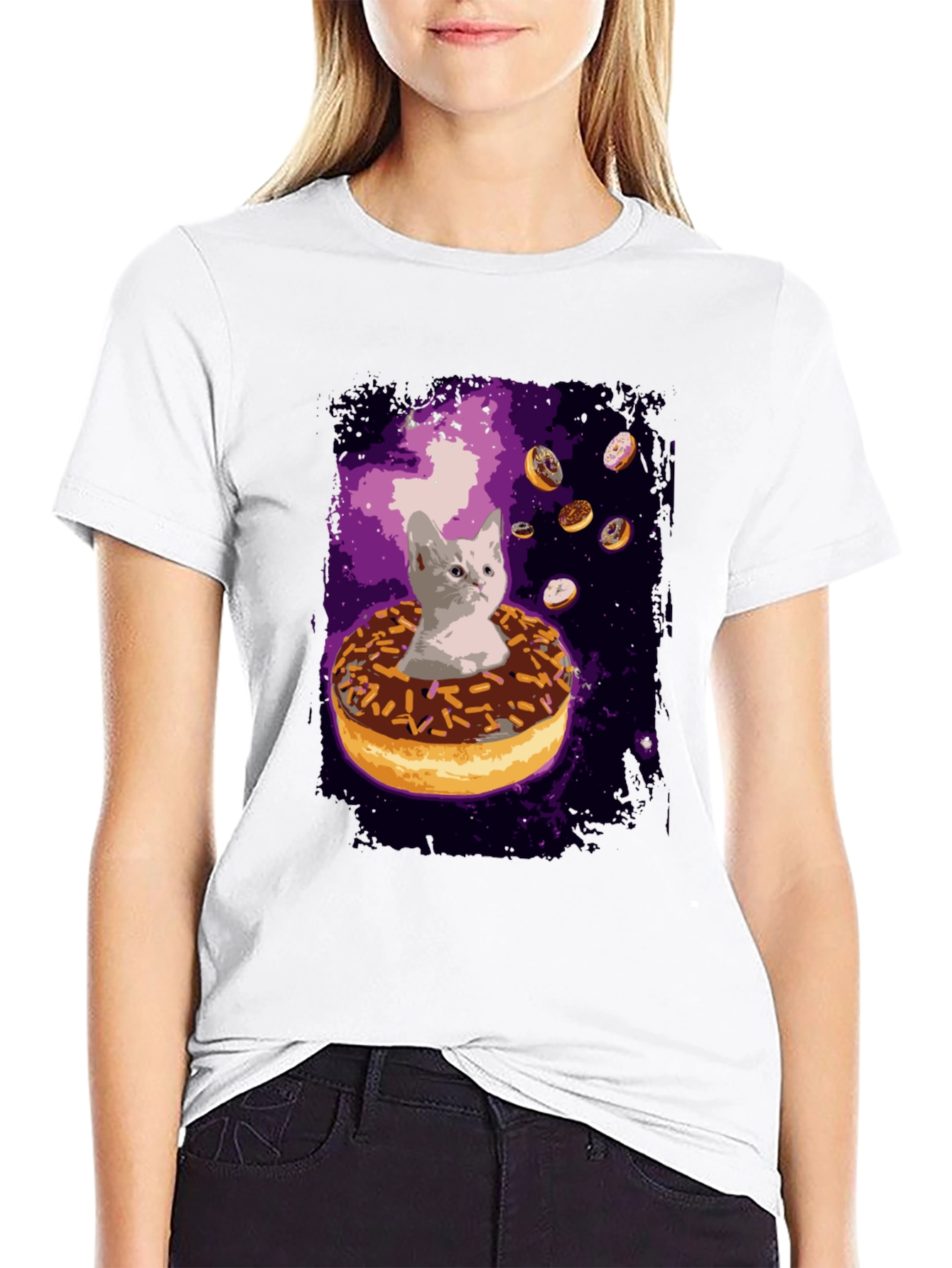 Cosmic Kitten Donut T-Shirt