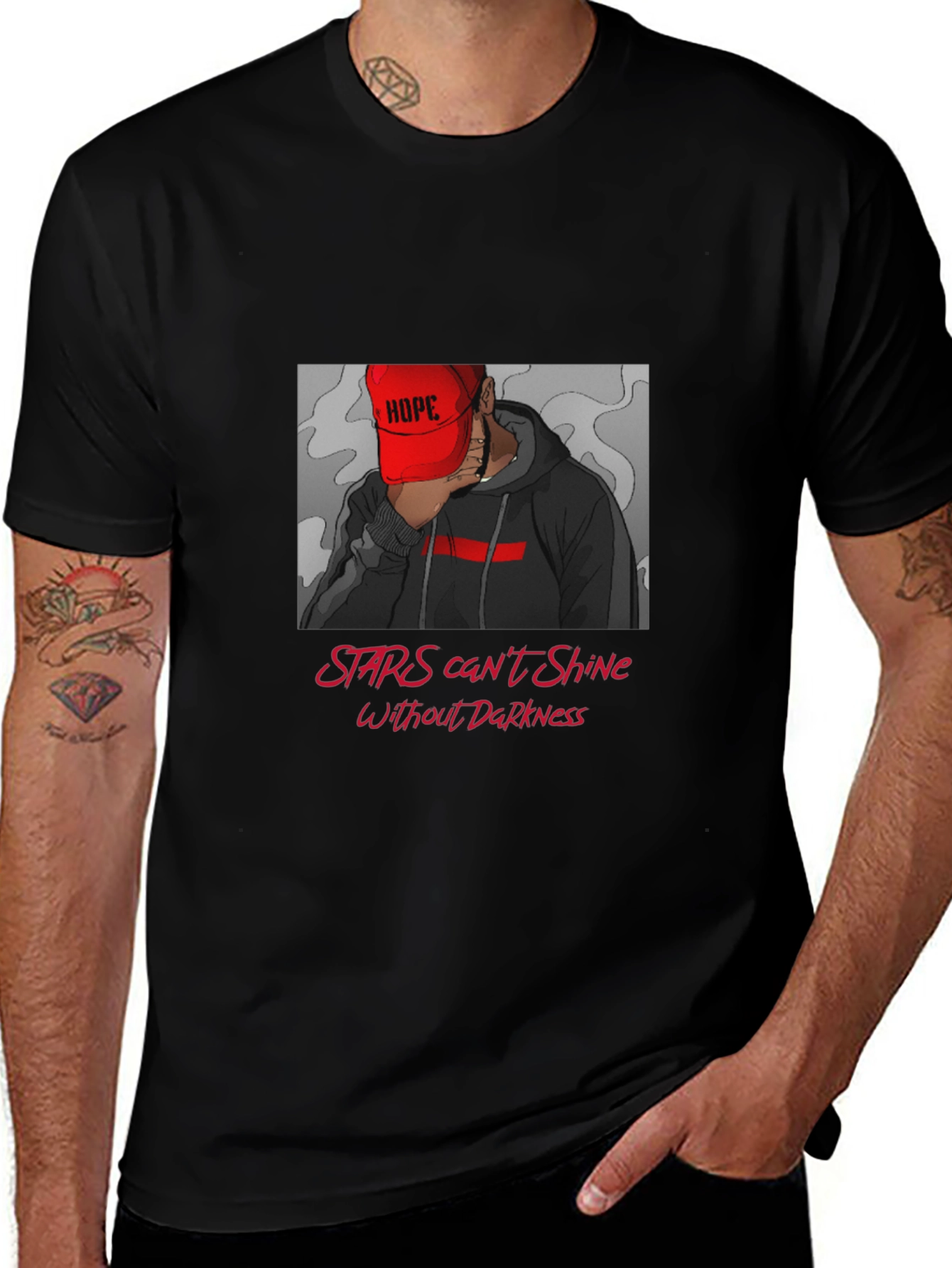 Stars Cant Shine Graphic T-Shirt