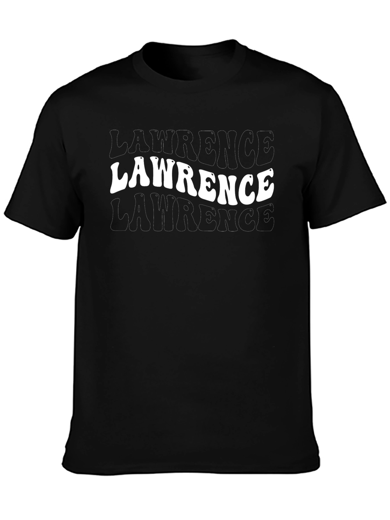 Lawrence Graphic Print Black T-Shirt