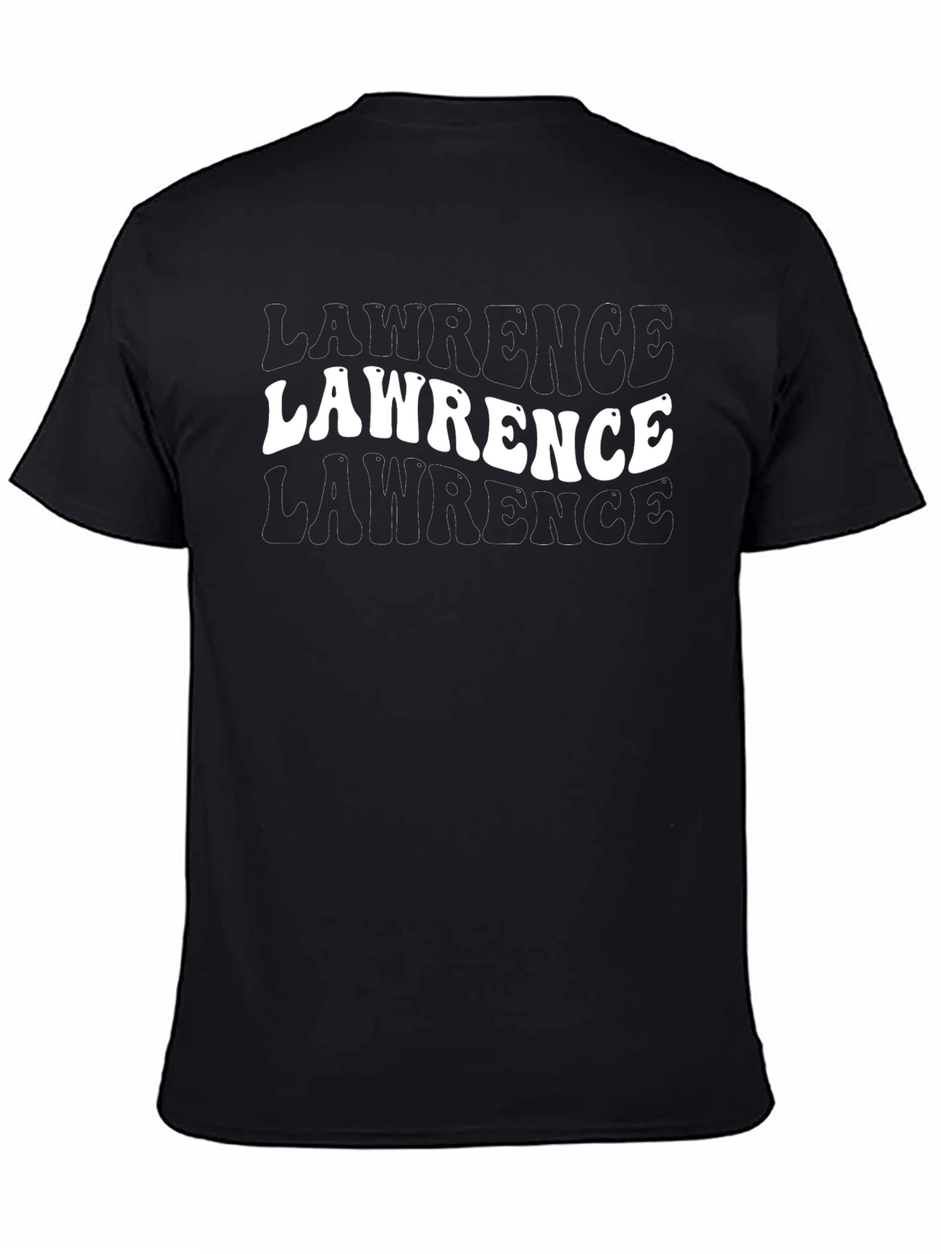 Lawrence Graphic Print Black T-Shirt