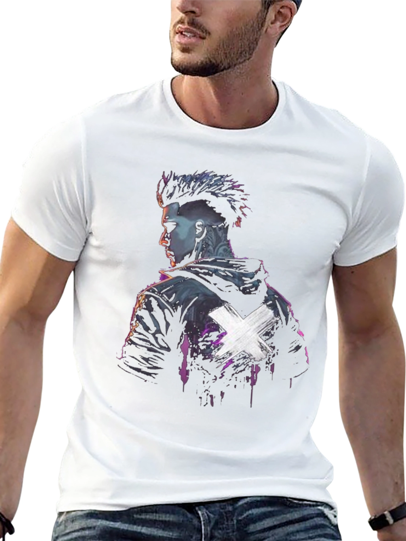 Edgy Graphic Tee - Punk Style