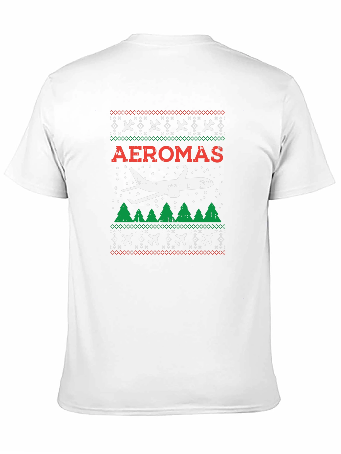 Aeromas Airplane Ugly Christmas T-Shirt