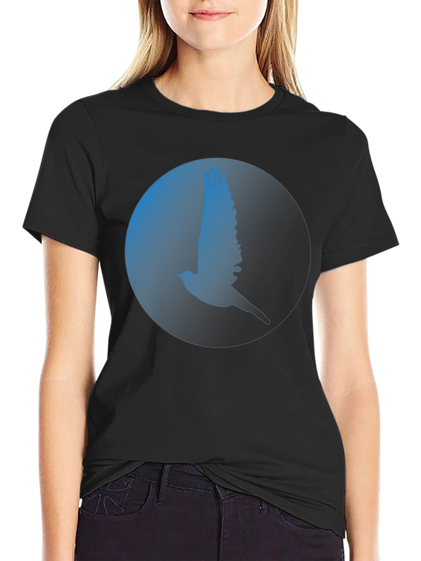 Bird Silhouette Graphic Tee - Modern Menswear