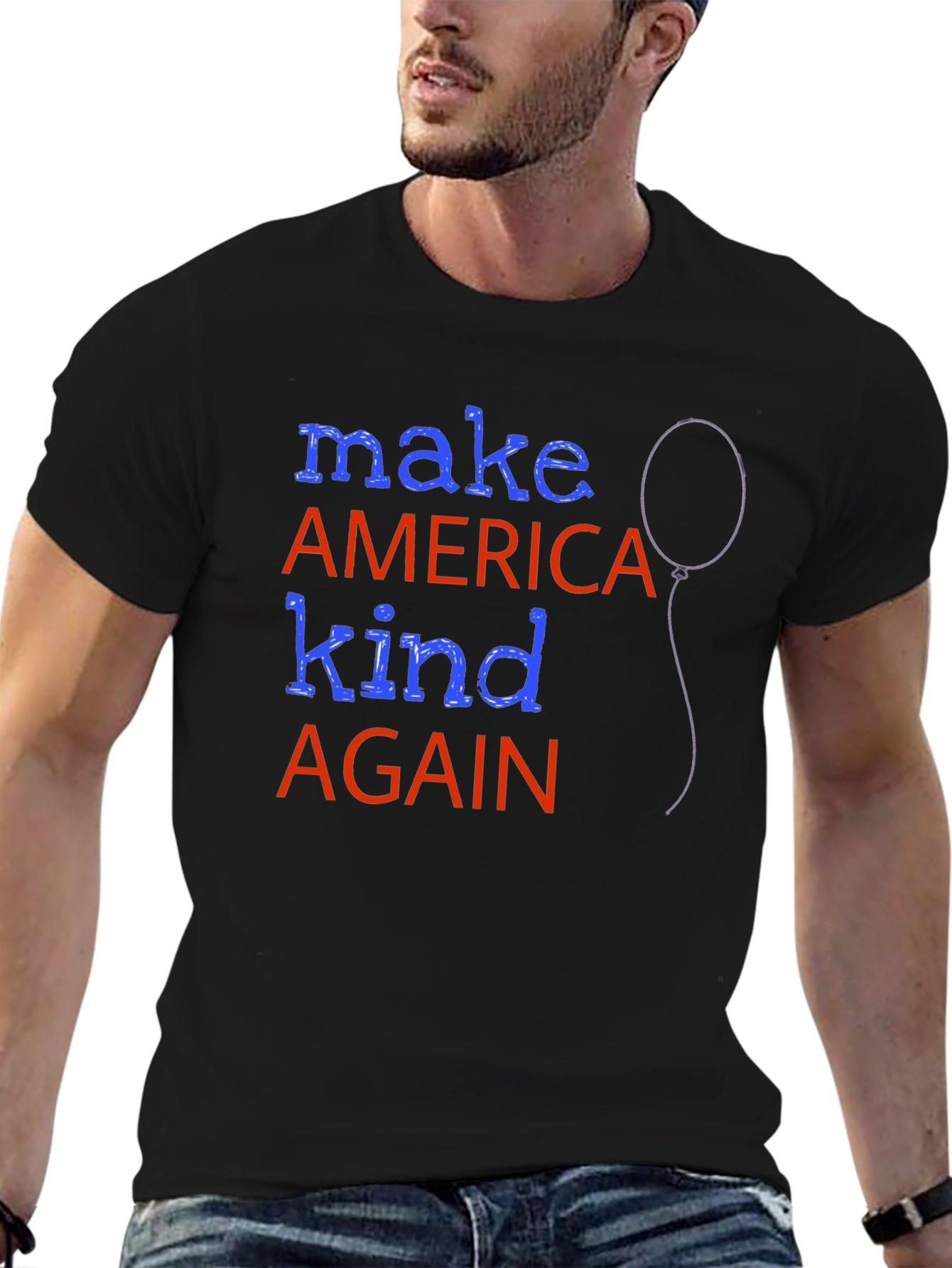 Make America Kind Again Graphic Tee - Patriotic Apparel