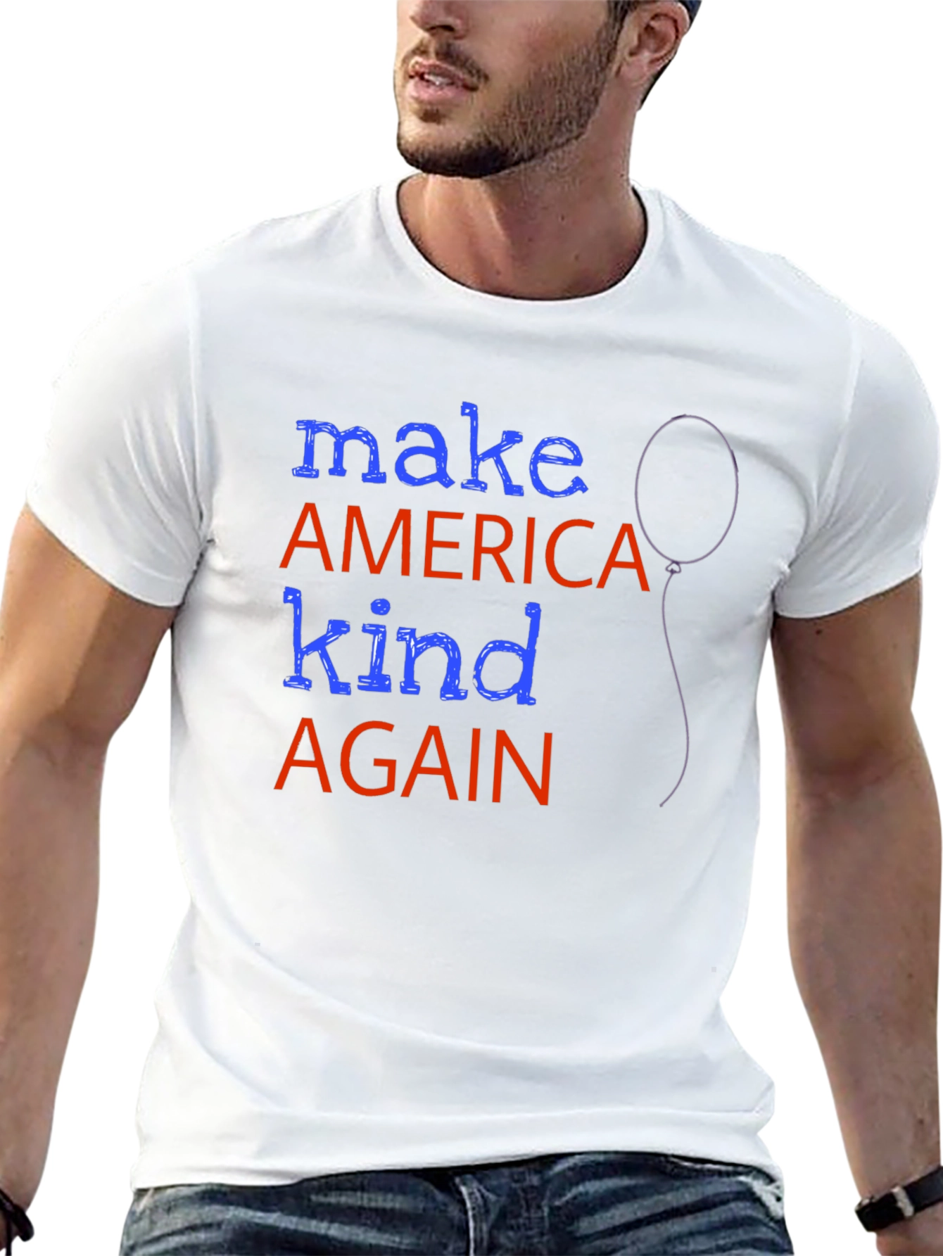 Make America Kind Again Graphic Tee - Patriotic Apparel
