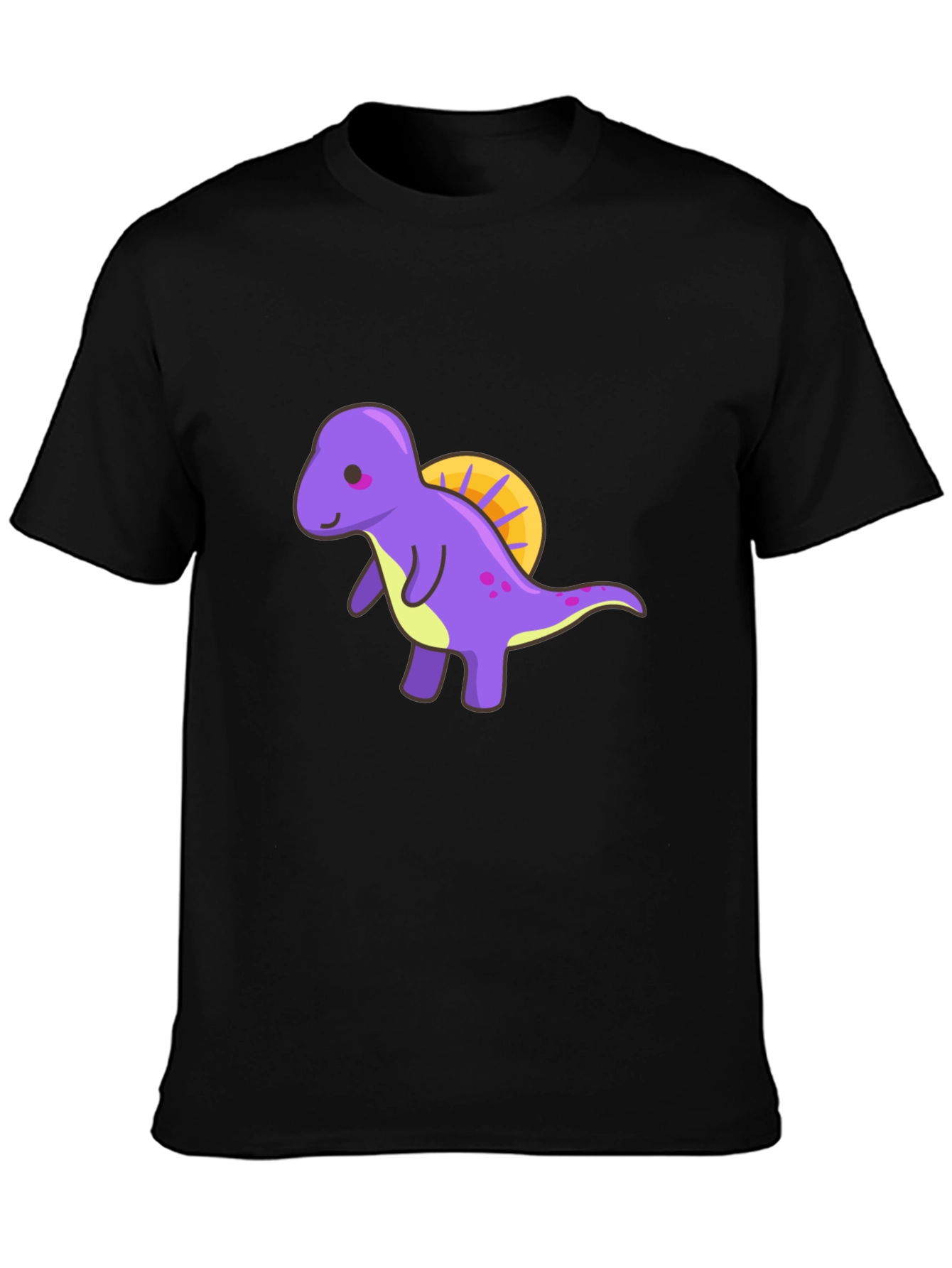 Cute Dino T-Shirt - Purple Cartoon Dinosaur Tee