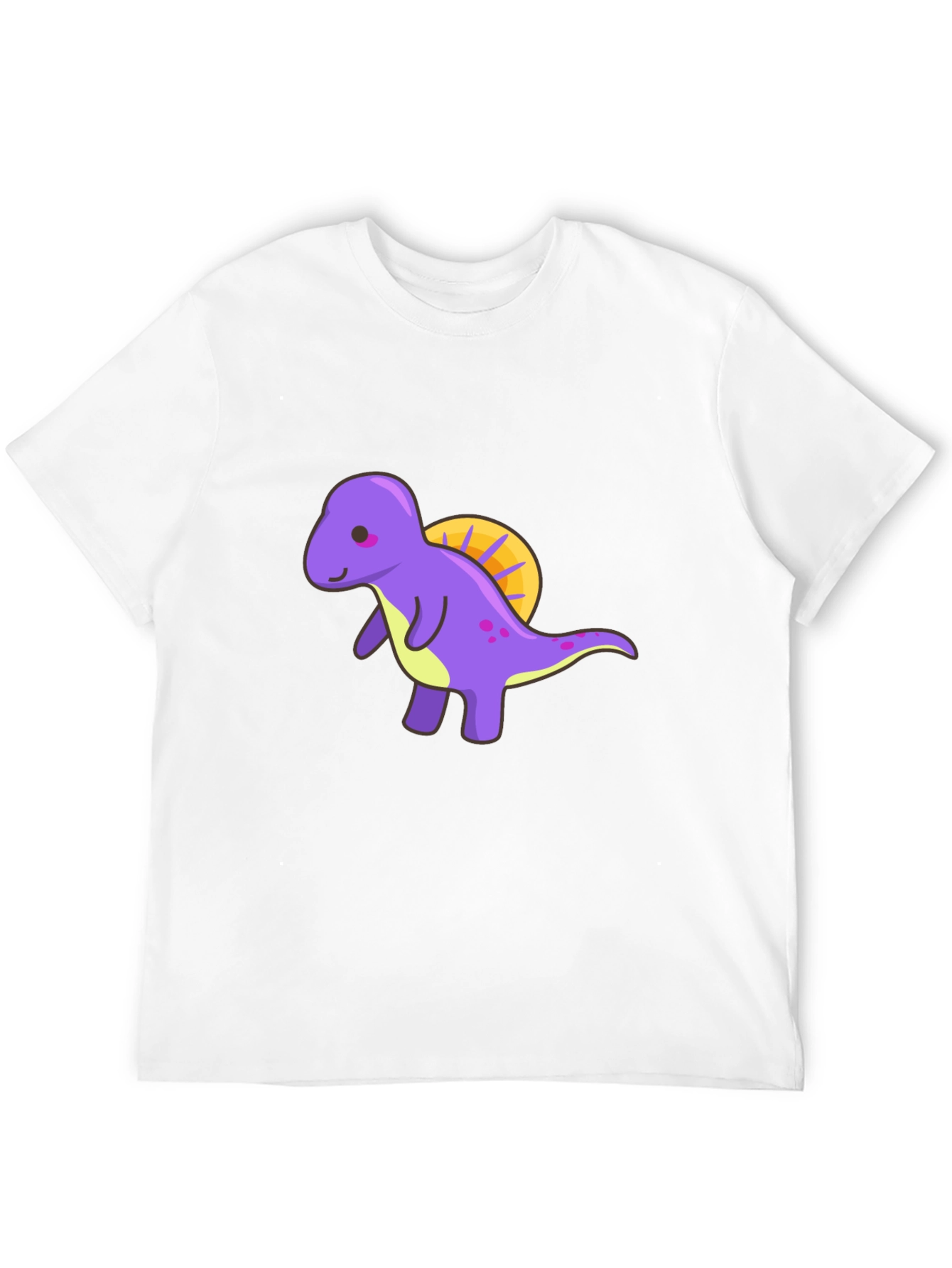 Cute Dino T-Shirt - Purple Cartoon Dinosaur Tee