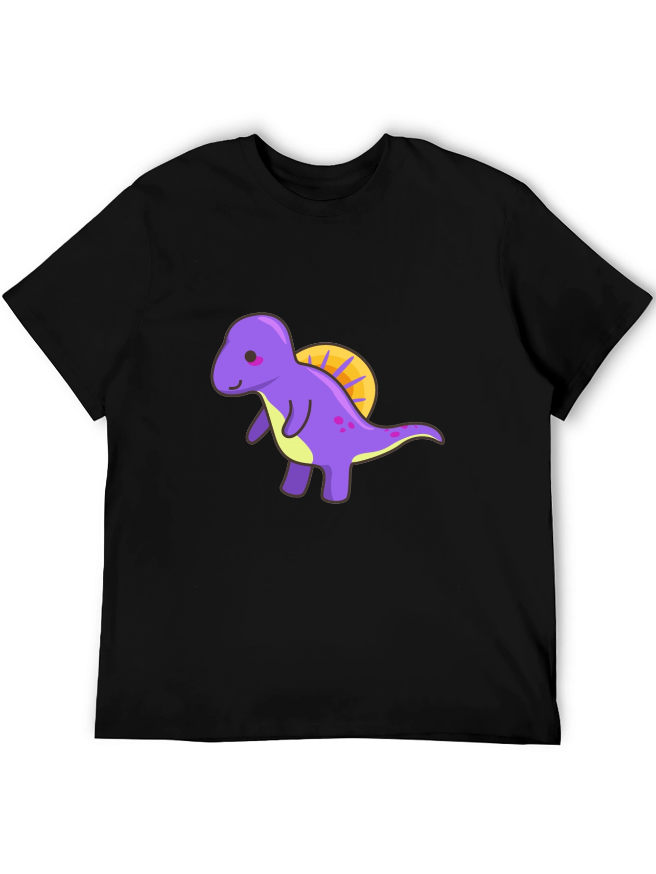 Cute Dino T-Shirt - Purple Cartoon Dinosaur Tee