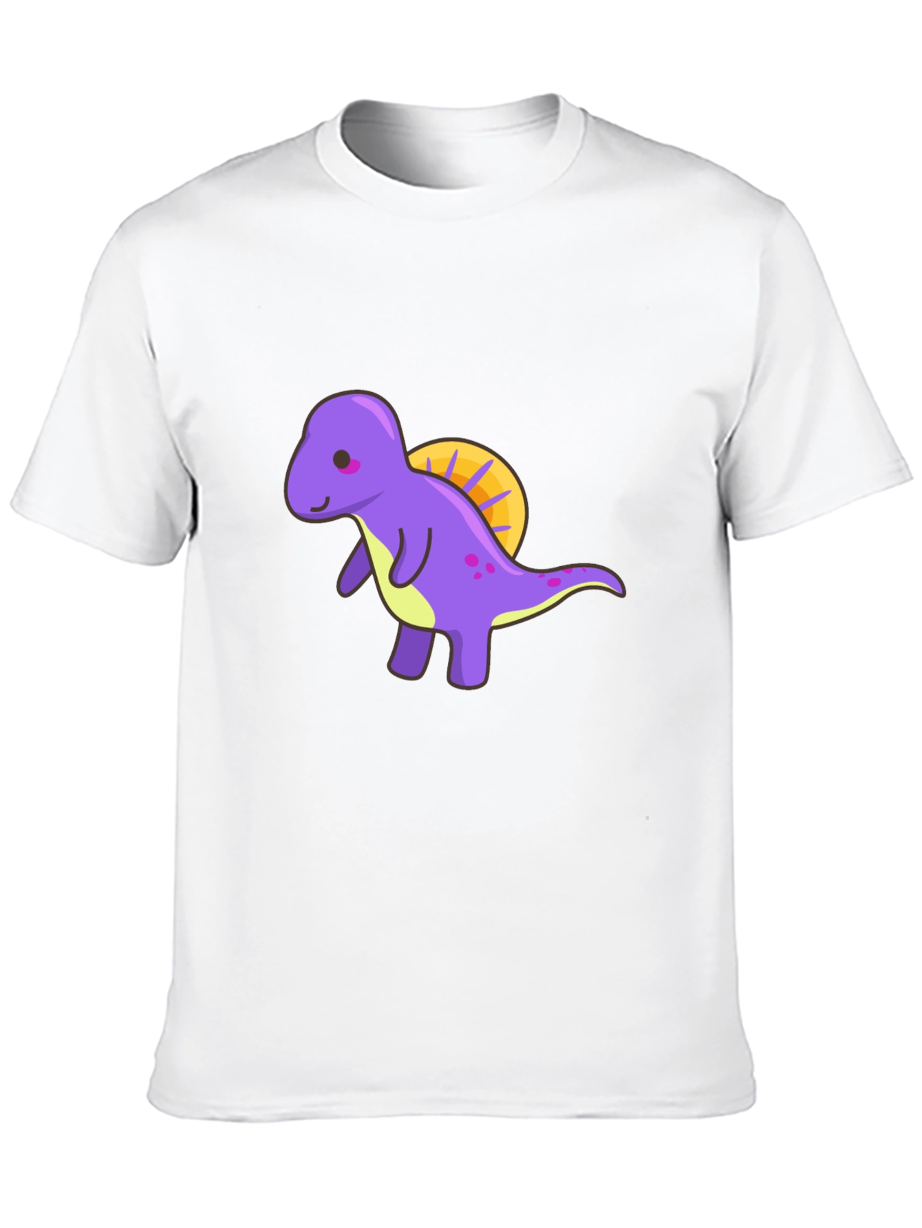 Cute Dino T-Shirt - Purple Cartoon Dinosaur Tee