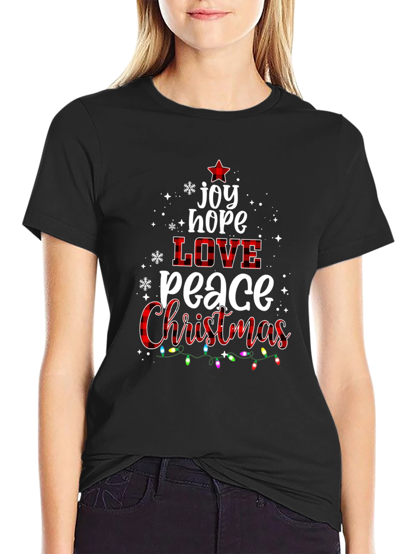 Christmas Joy Love Peace Holiday T-Shirt