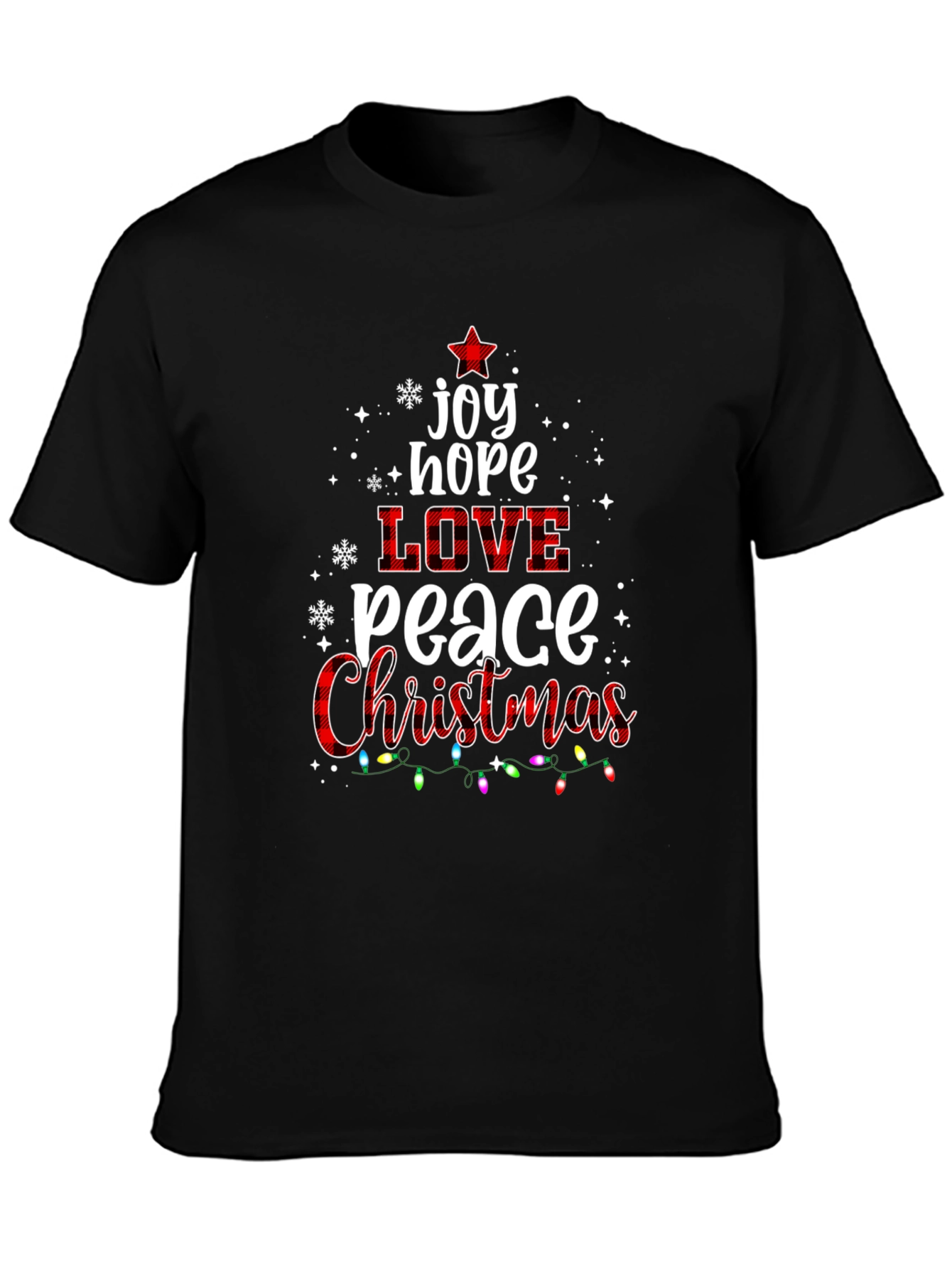Christmas Joy Love Peace Holiday T-Shirt