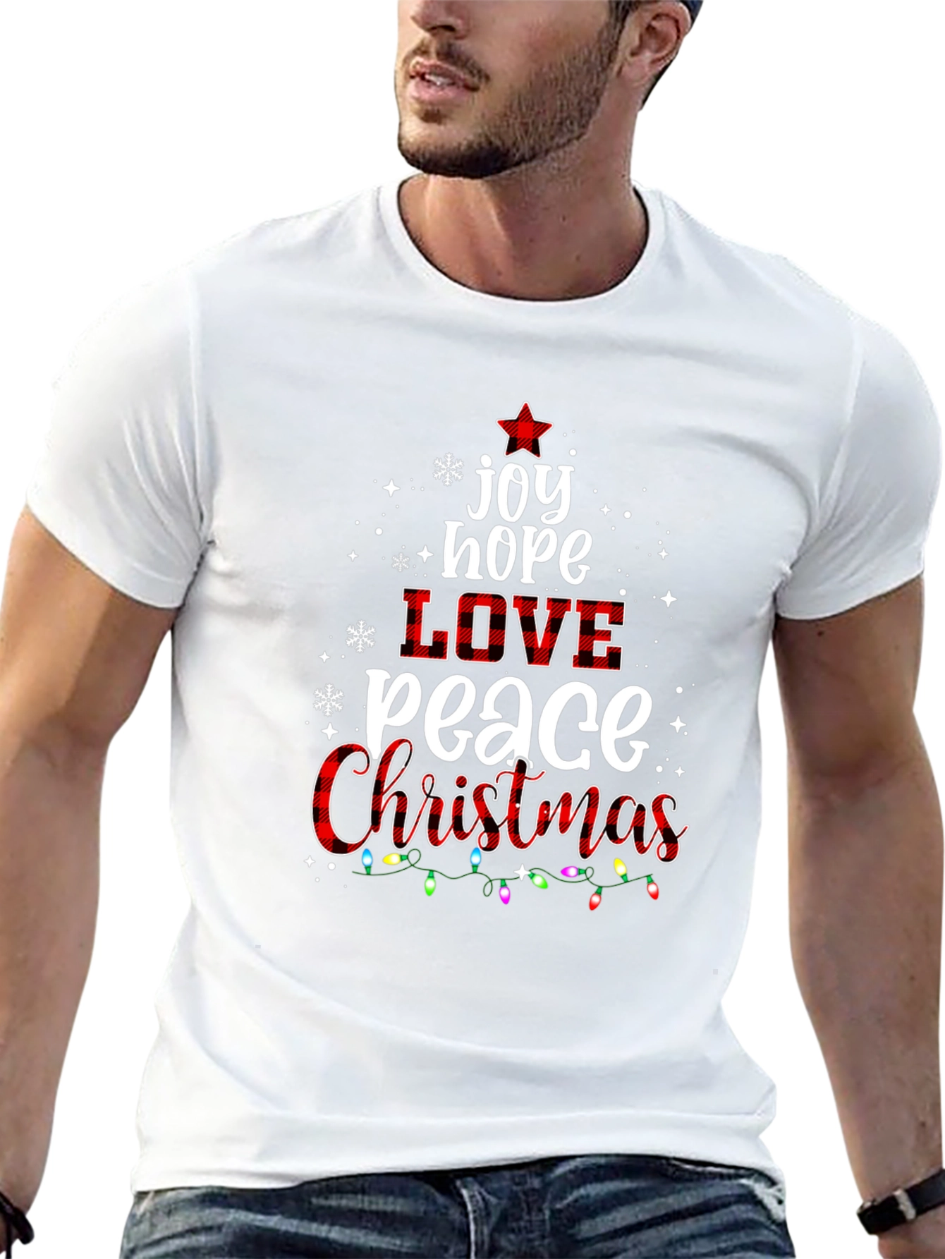 Christmas Joy Love Peace Holiday T-Shirt
