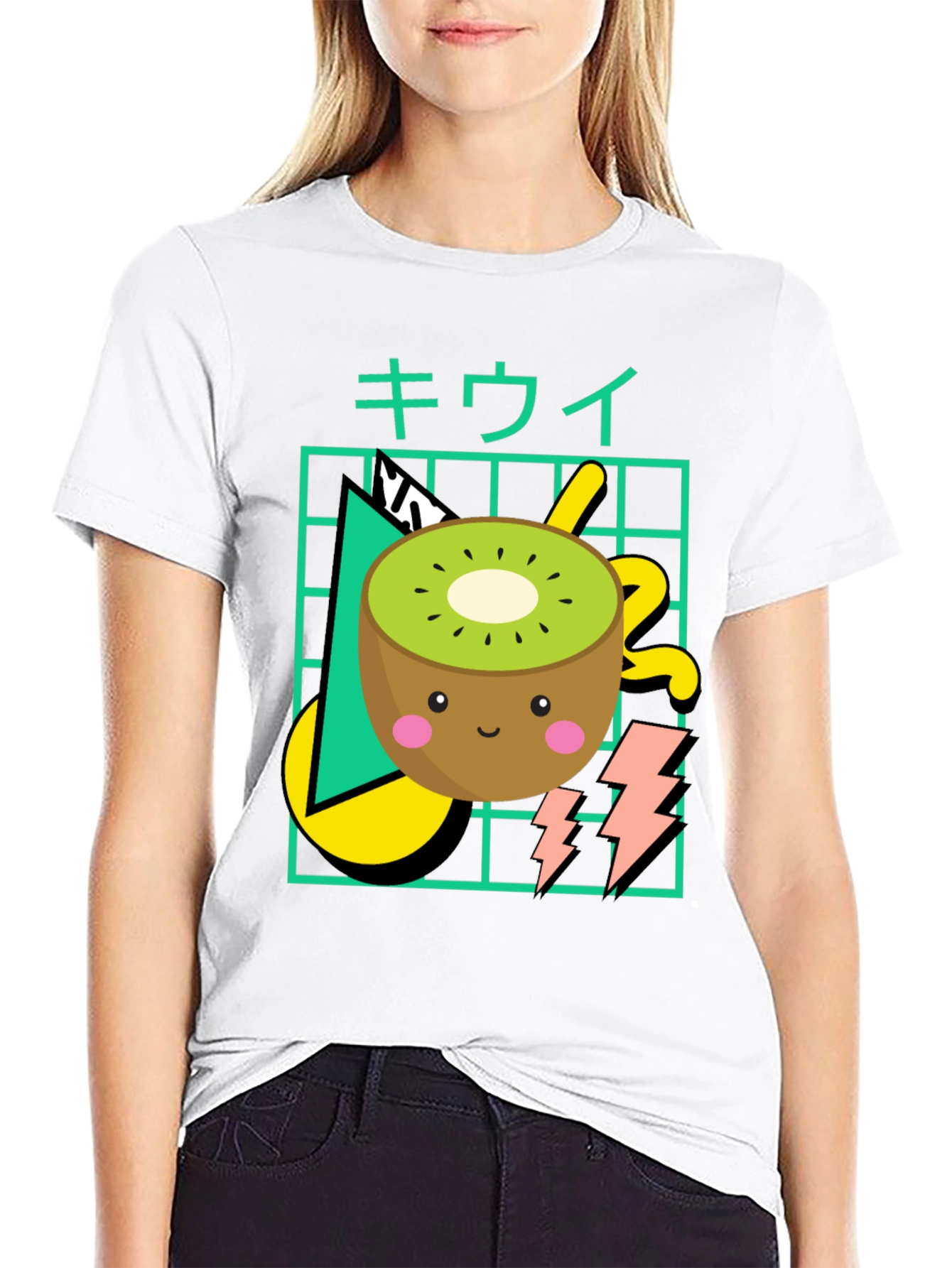Kawaii Kiwi Retro Style T-Shirt