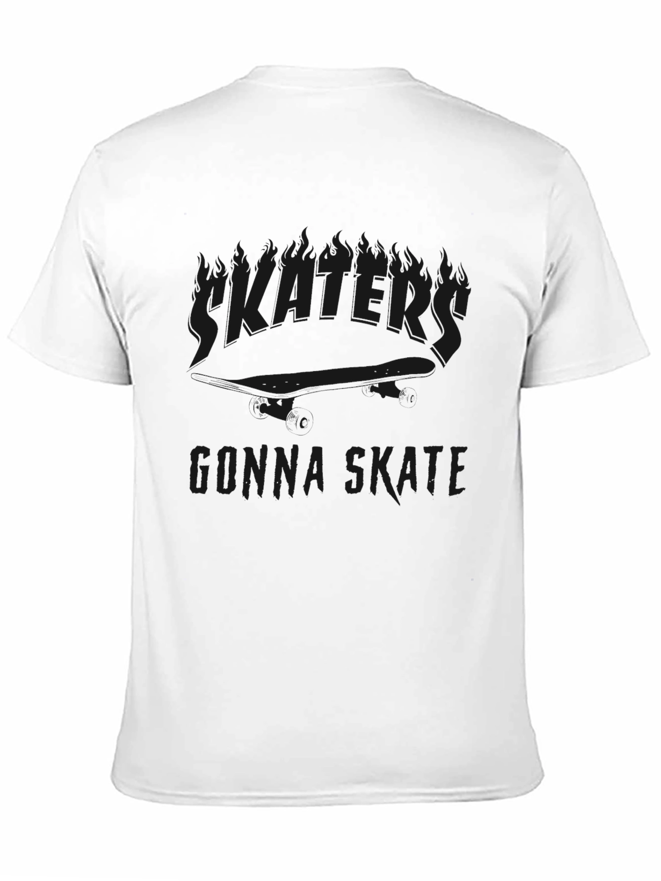 Skateboarding Graphic Black Tee