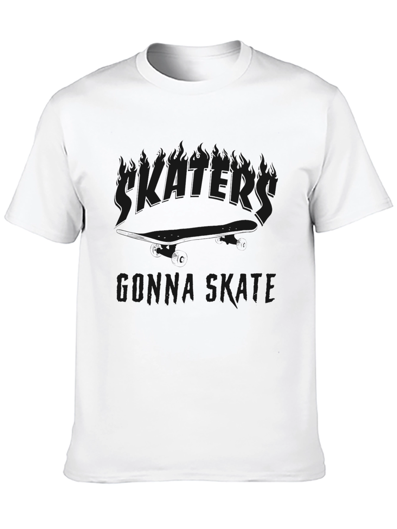 Skateboarding Graphic Black Tee