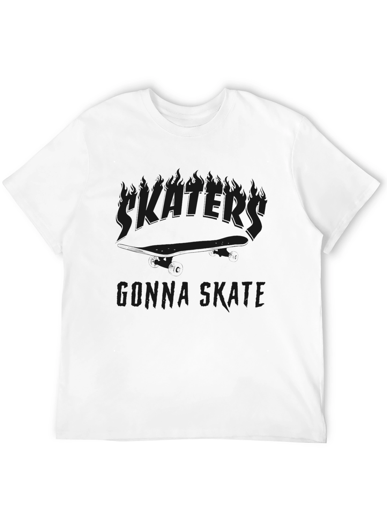 Skateboarding Graphic Black Tee
