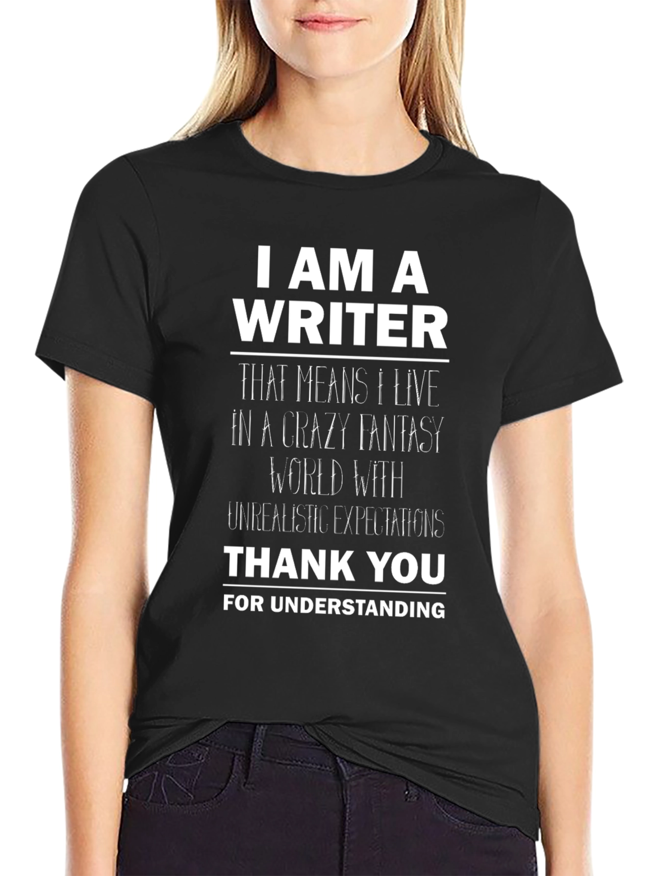 Writer Novelty Graphic Tee - Crazy Fantasy World