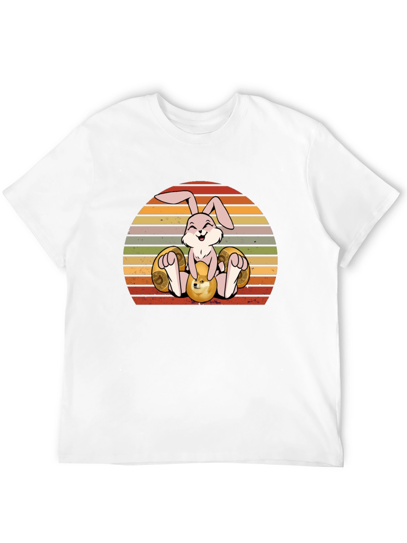 Easter Bunny Crypto T-Shirt - Dogecoin Design
