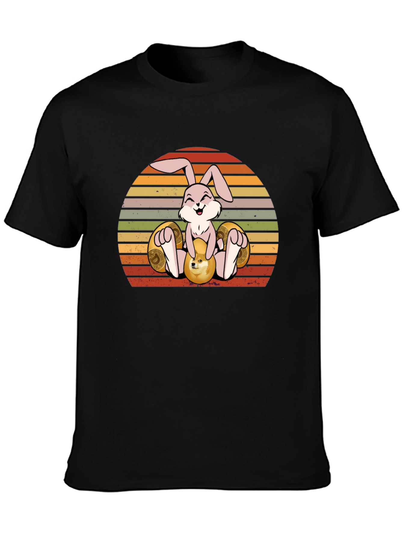 Easter Bunny Crypto T-Shirt - Dogecoin Design