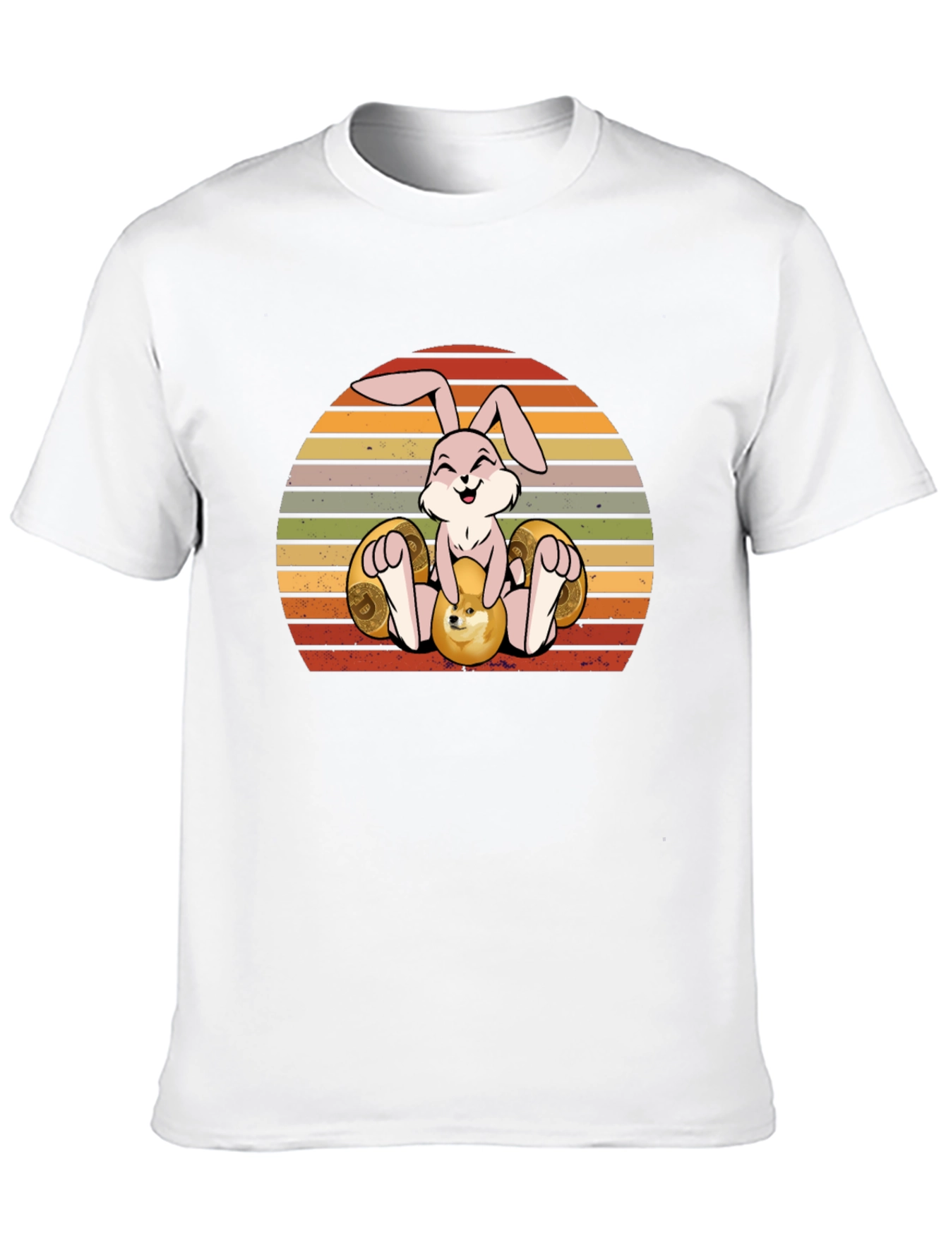 Easter Bunny Crypto T-Shirt - Dogecoin Design