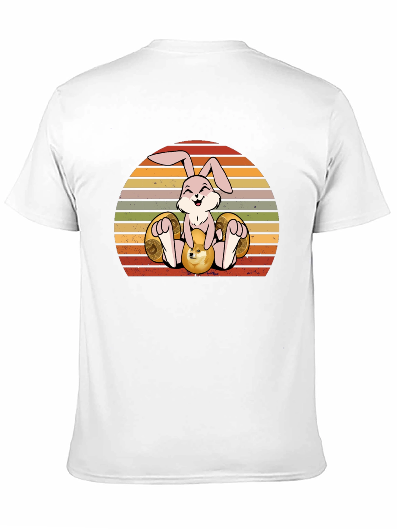 Easter Bunny Crypto T-Shirt - Dogecoin Design