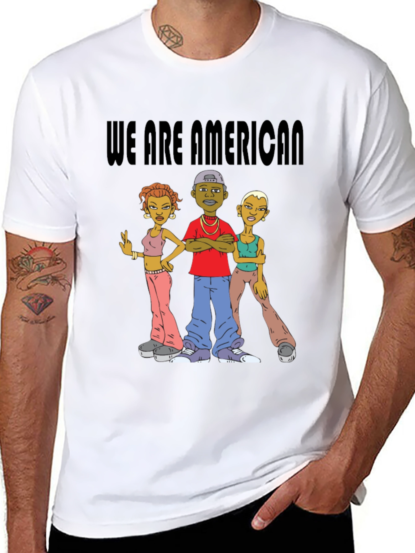 We Are American T-Shirt Black