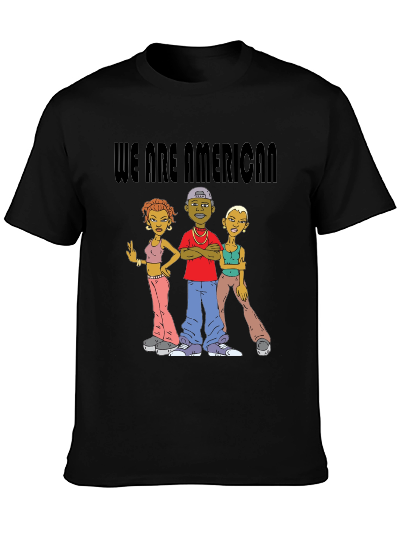 We Are American T-Shirt Black
