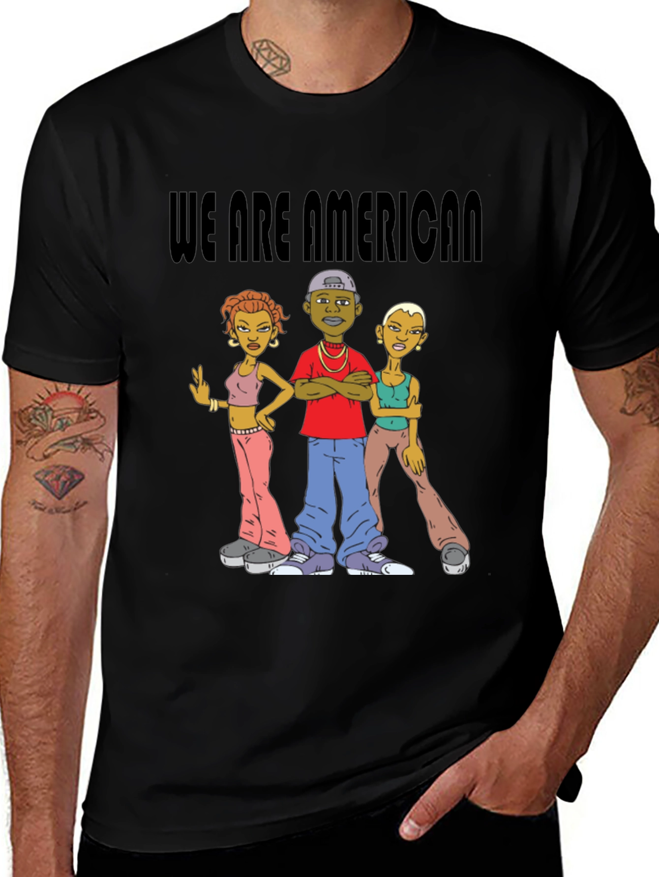 We Are American T-Shirt Black