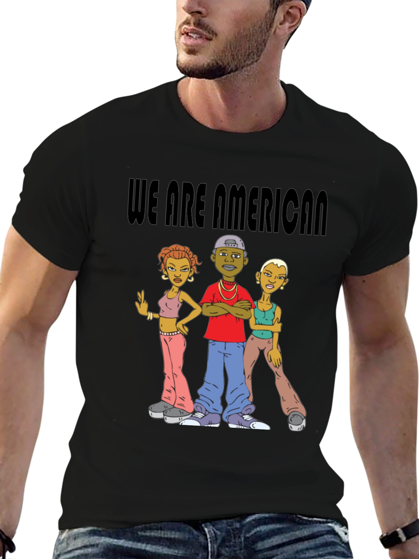 We Are American T-Shirt Black