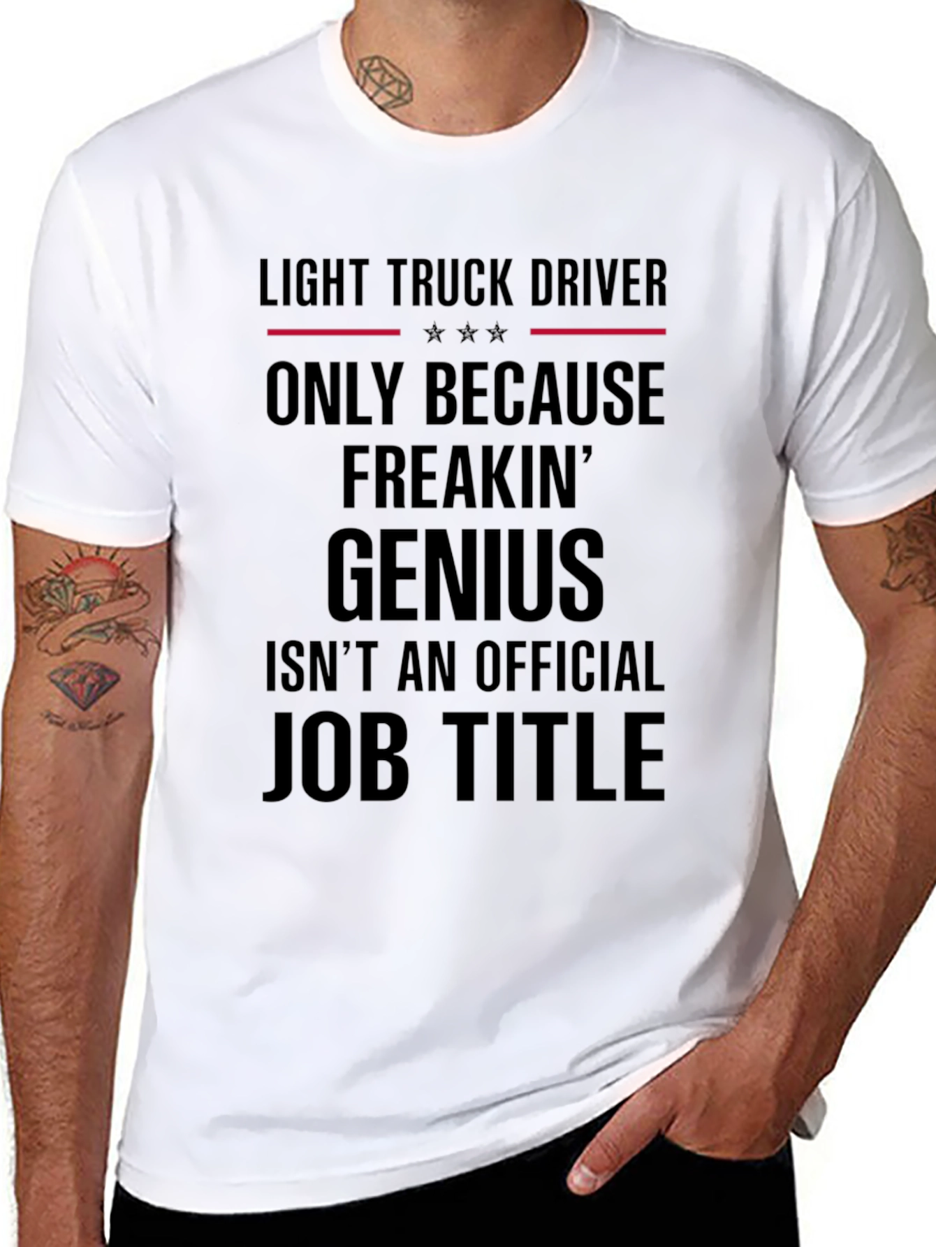 Light Truck Driver Genius T-Shirt