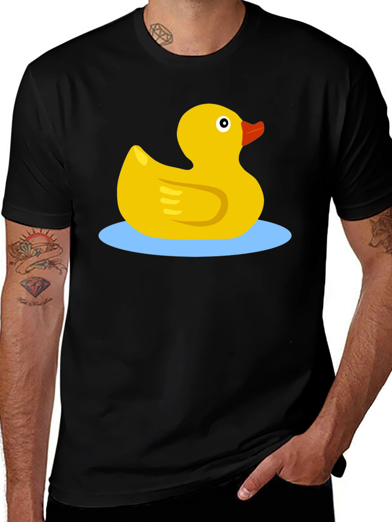 Rubber Duck T-Shirt - Black Cotton Tee