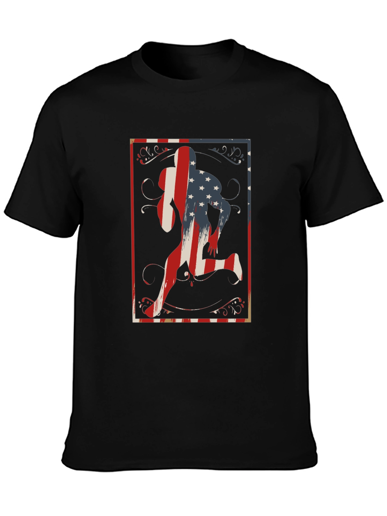 Patriotic Runner Graphic T-Shirt