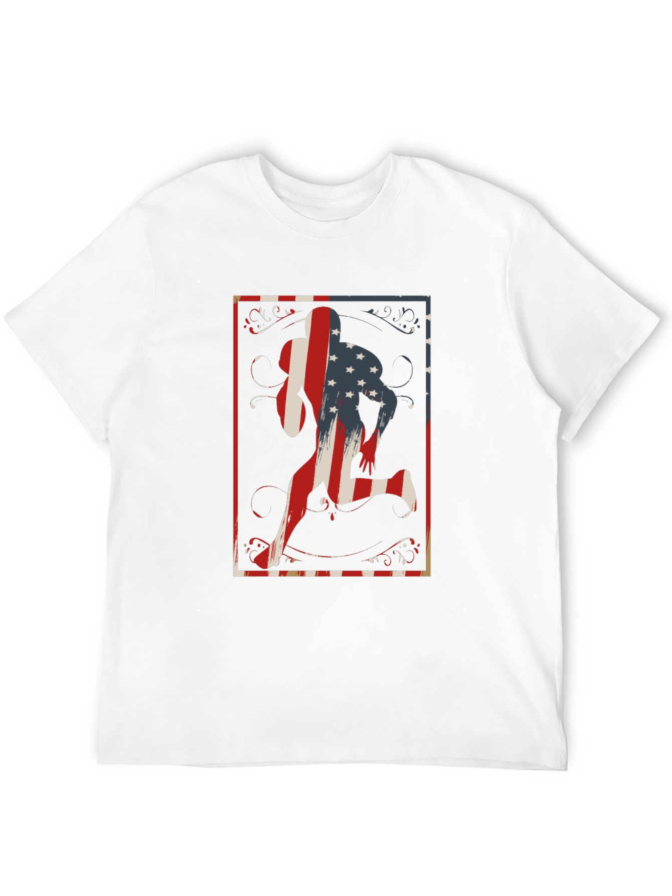 Patriotic Runner Graphic T-Shirt