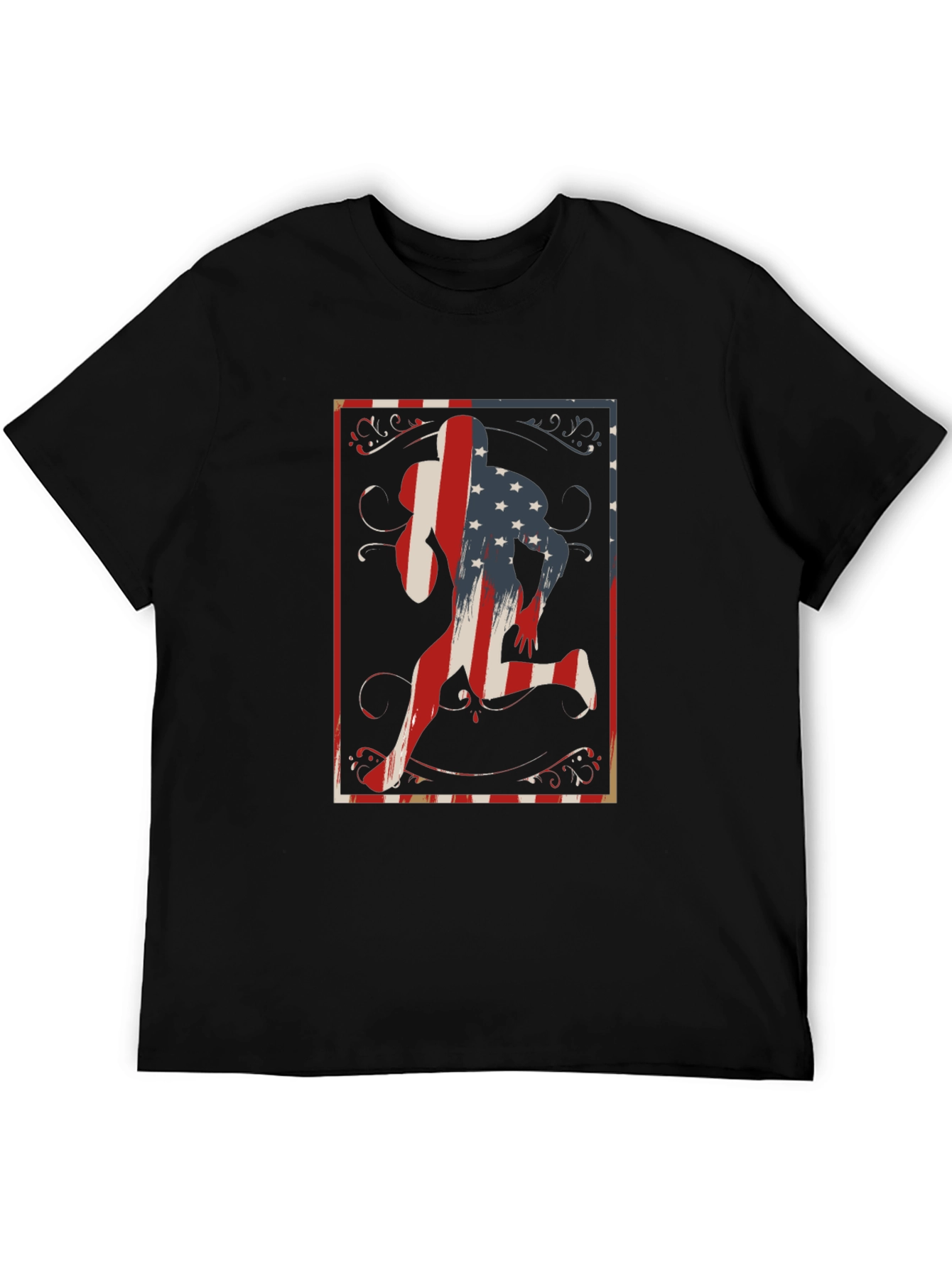 Patriotic Runner Graphic T-Shirt